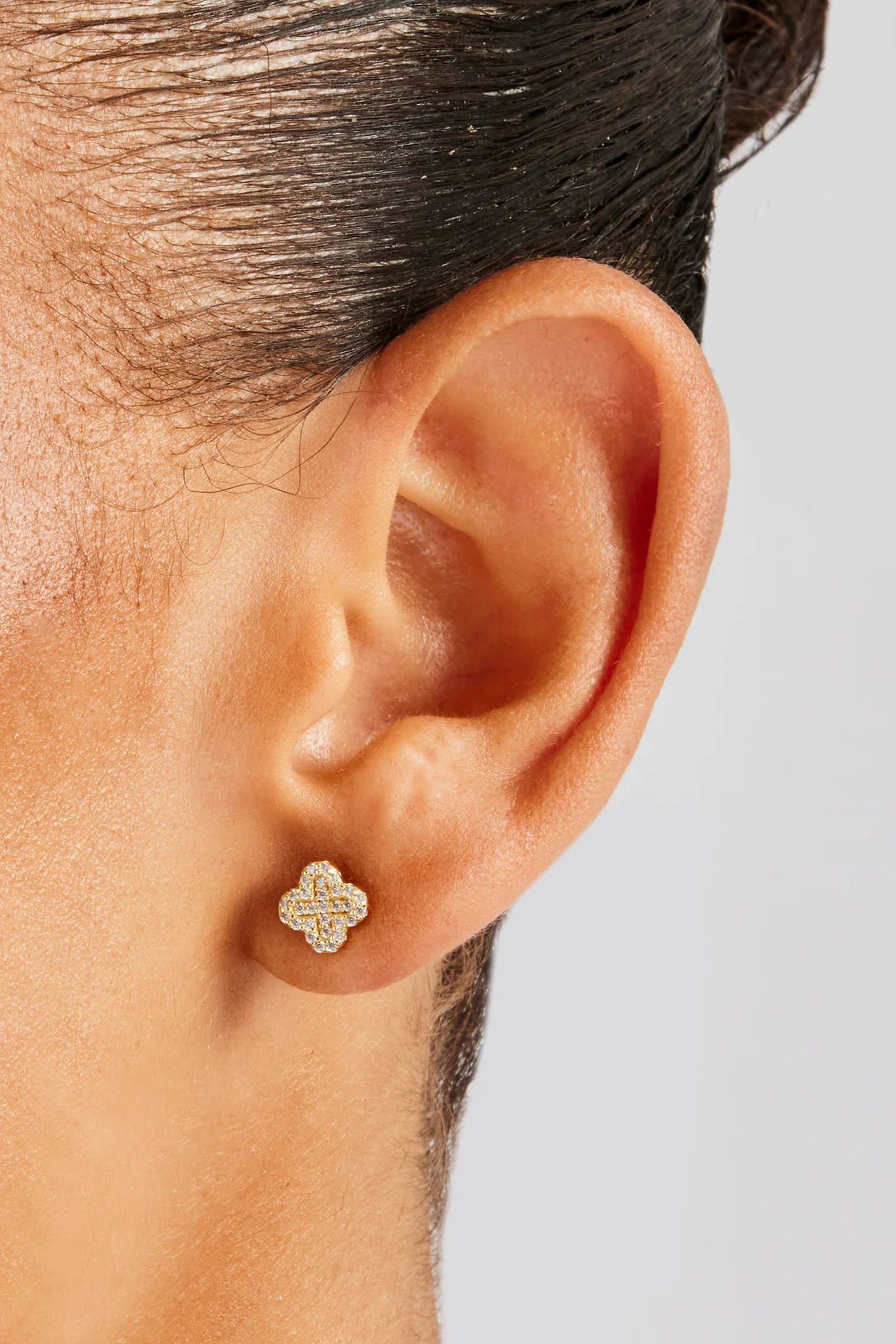 Iced Motif Stud - 8mm - Image 2