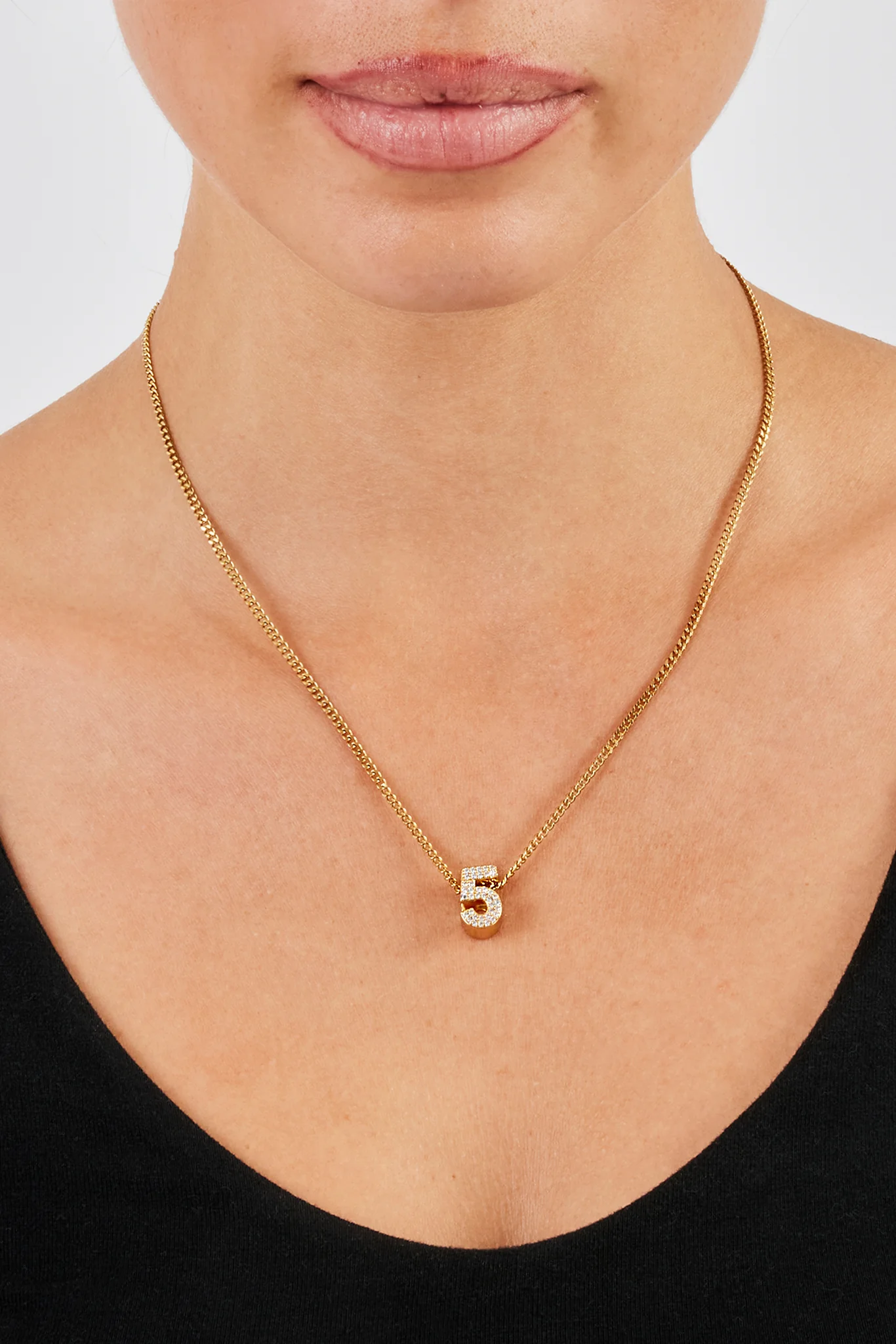 Iced Number Pendant - 12mm - Image 11