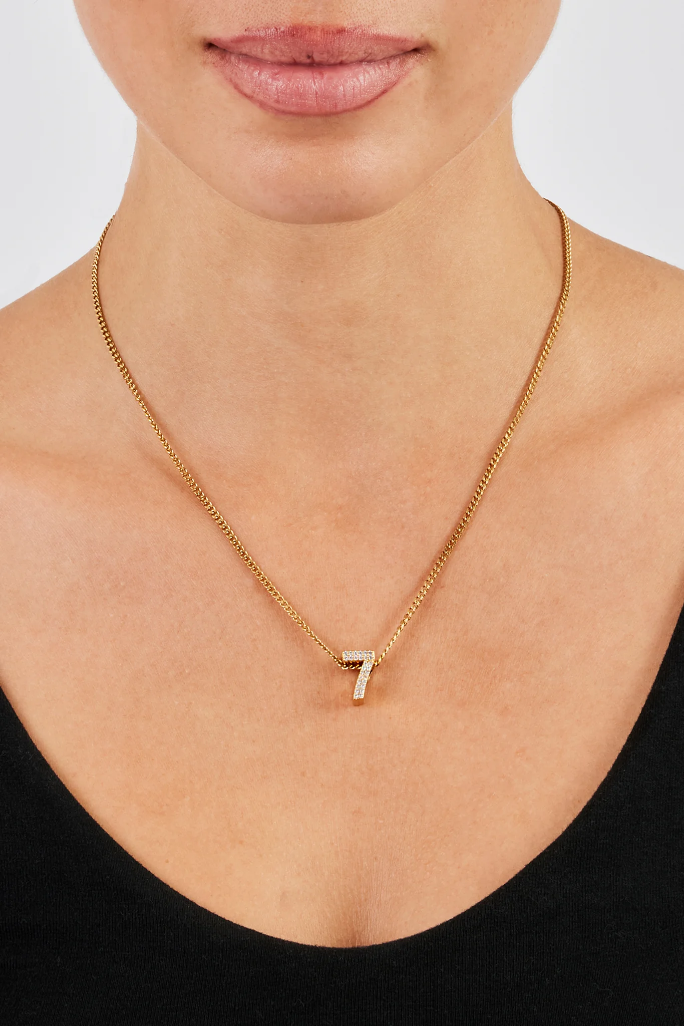 Iced Number Pendant - 12mm - Image 15