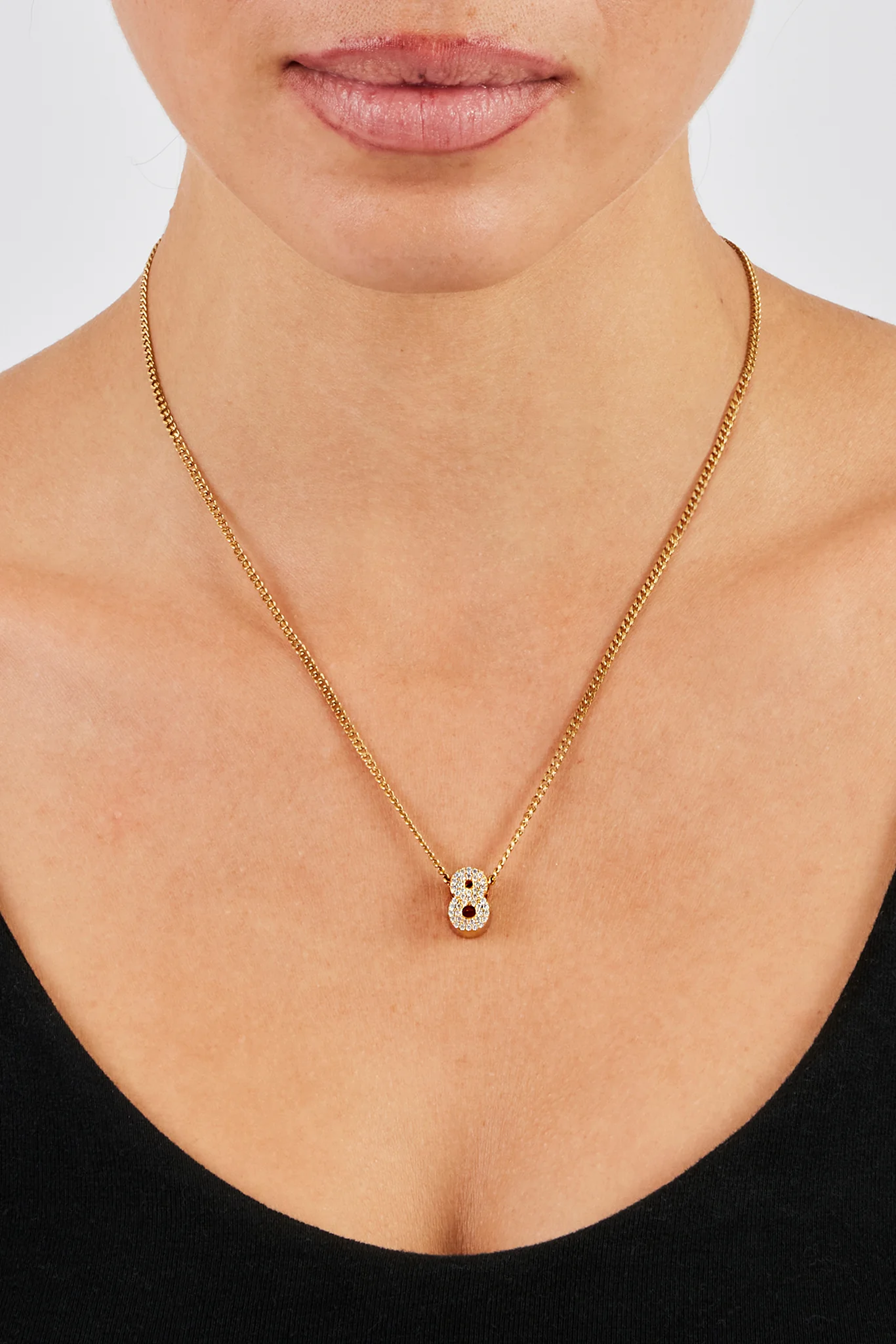 Iced Number Pendant - 12mm - Image 17