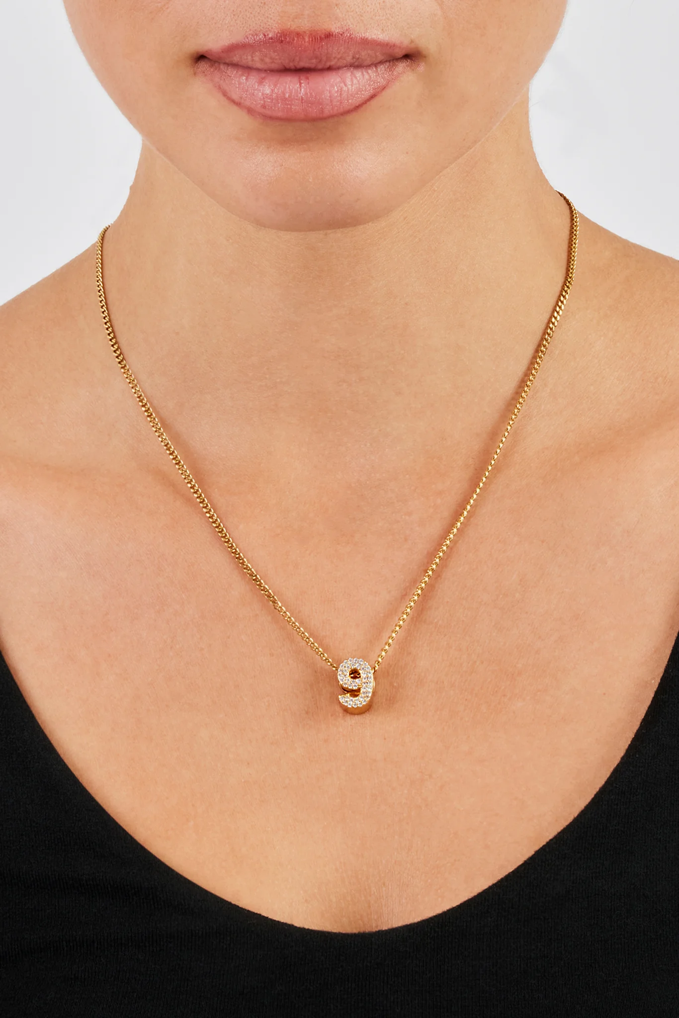 Iced Number Pendant - 12mm - Image 19
