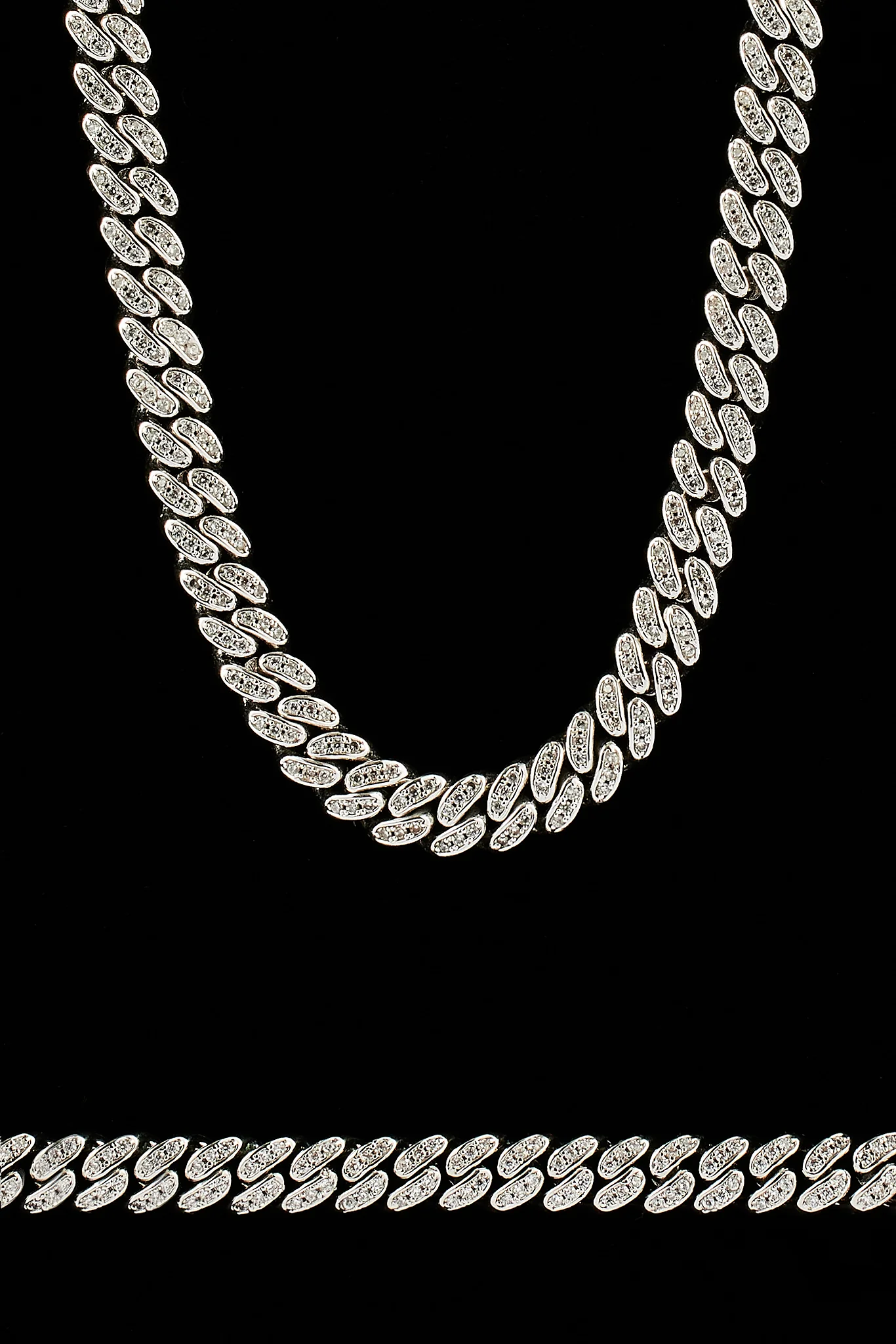 Iced Out Cuban Chain & Bracelet - 6mm - Image 2