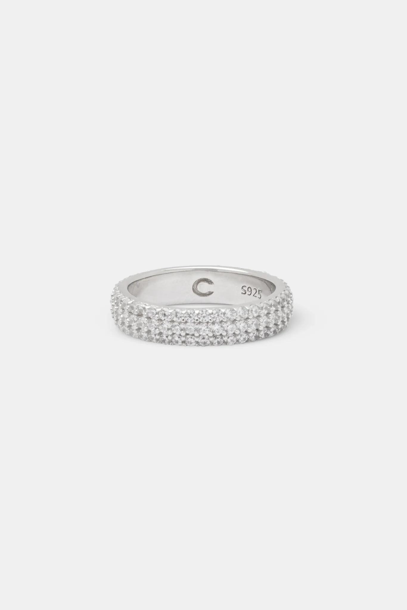 Iced Pave Band Ring - 5mm - Image 2