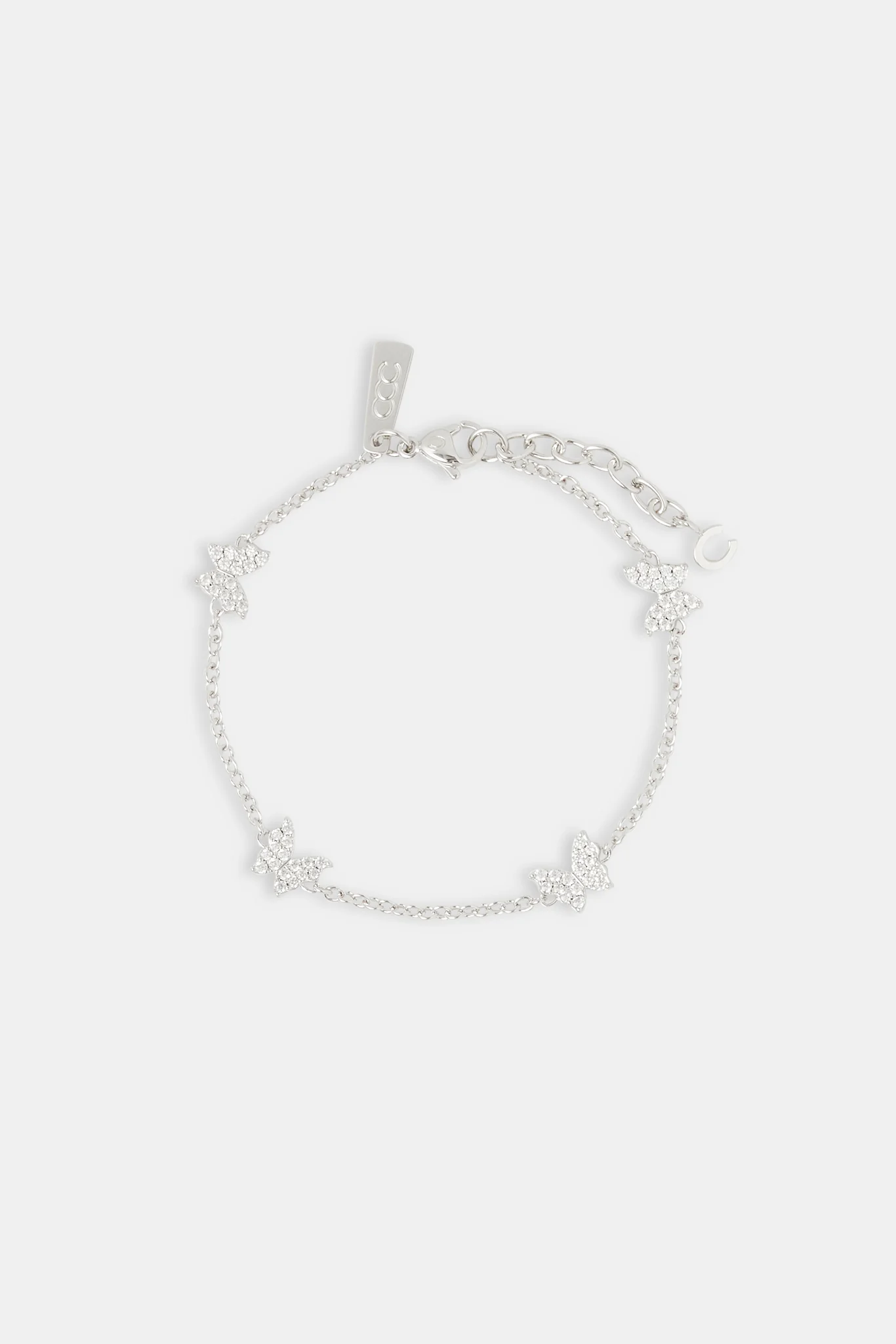 Iced Pave Butterfly Bracelet - 8mm - Image 2