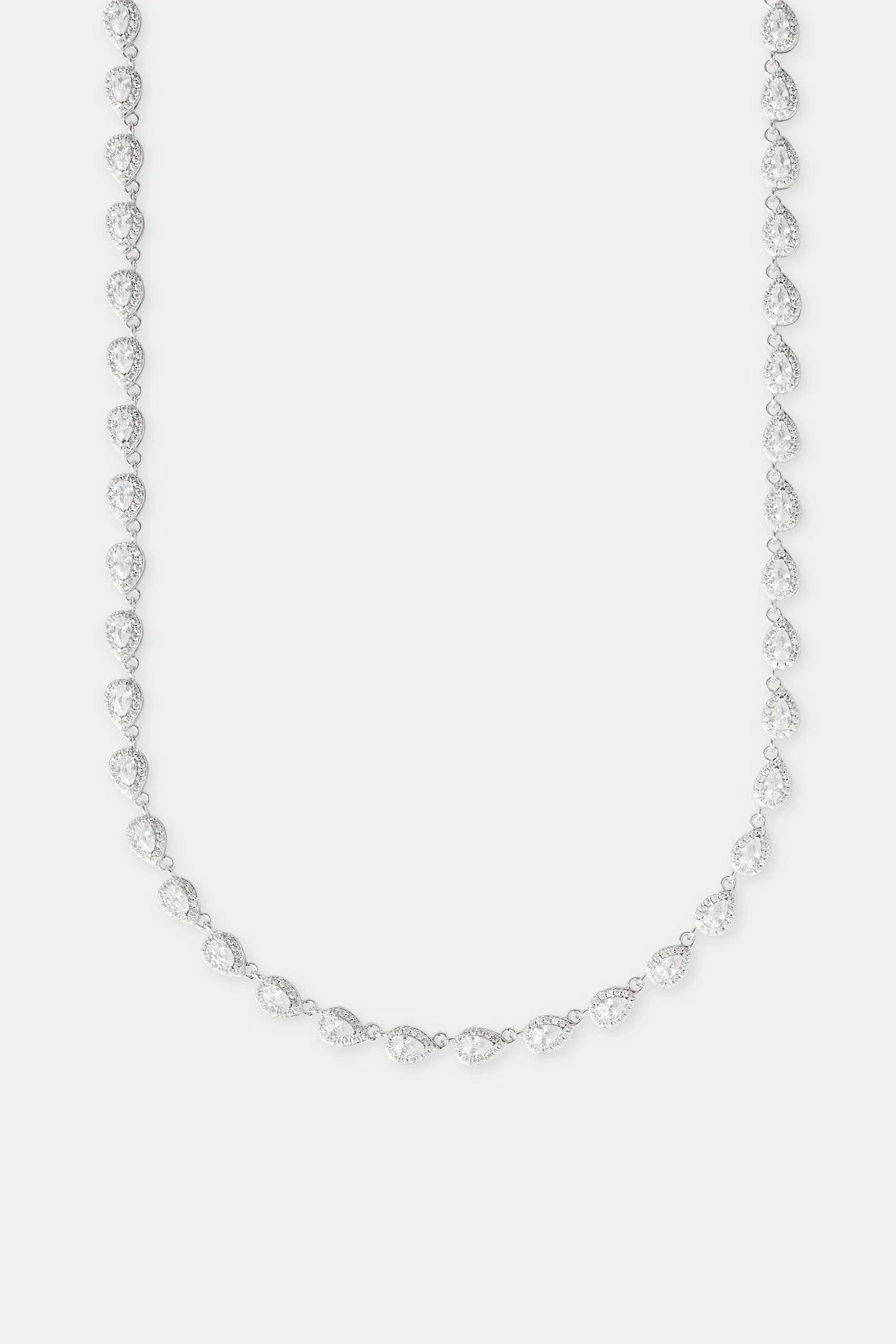 Iced Pear Gemstone Chain - 6mm - Image 2