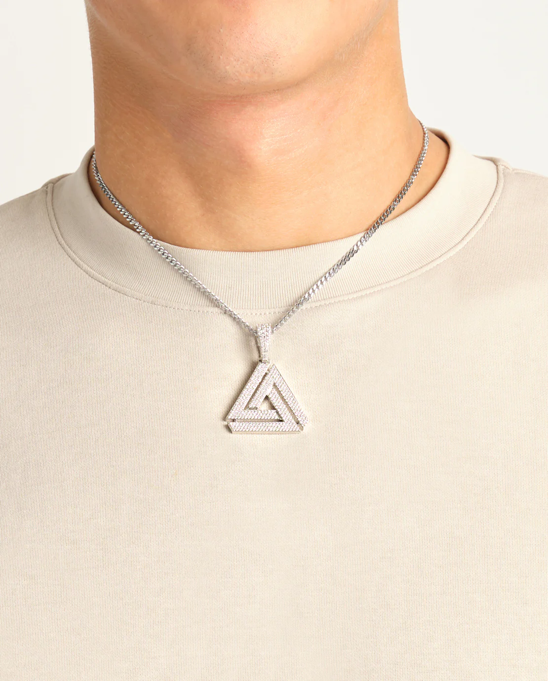 Iced Penrose Triangle Pendant - Image 4