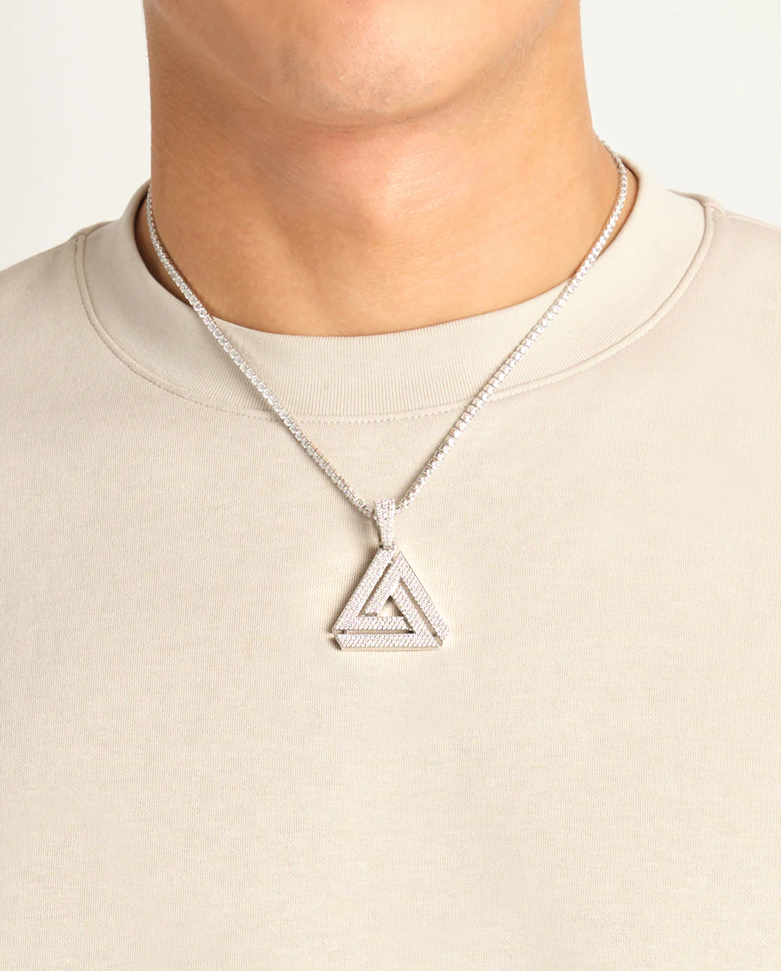 Iced Penrose Triangle Pendant - Image 5