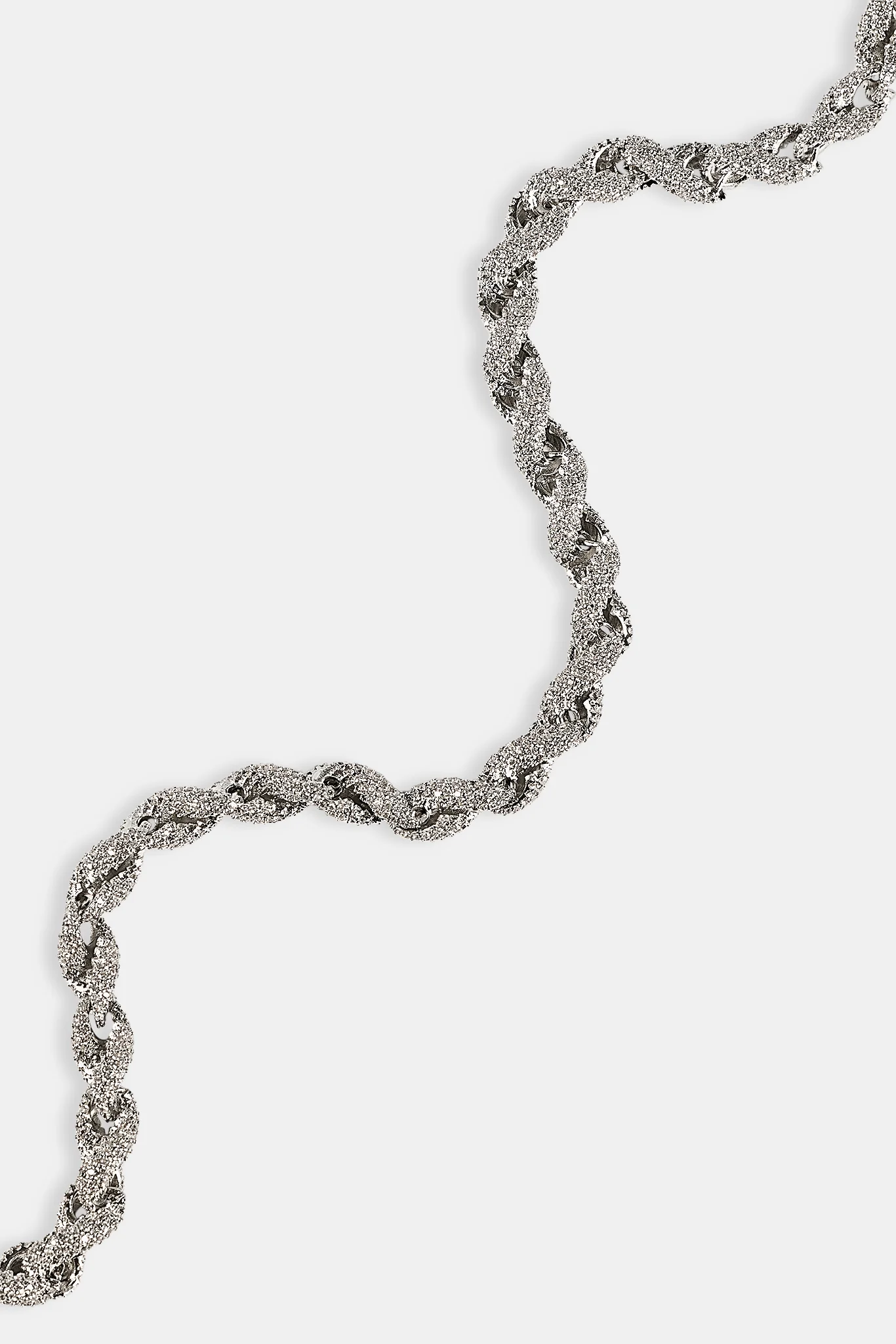 Iced Rope Chain - 6mm - White - Image 3