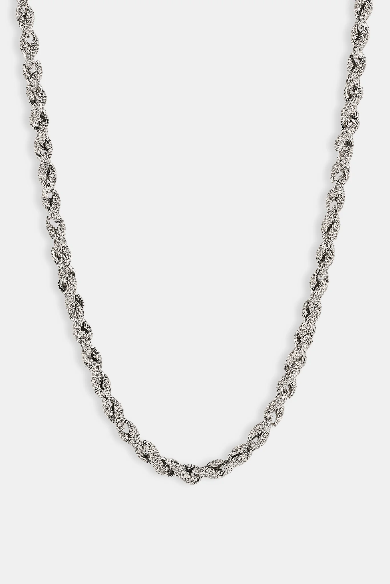 Iced Rope Chain - 6mm - White - Image 4