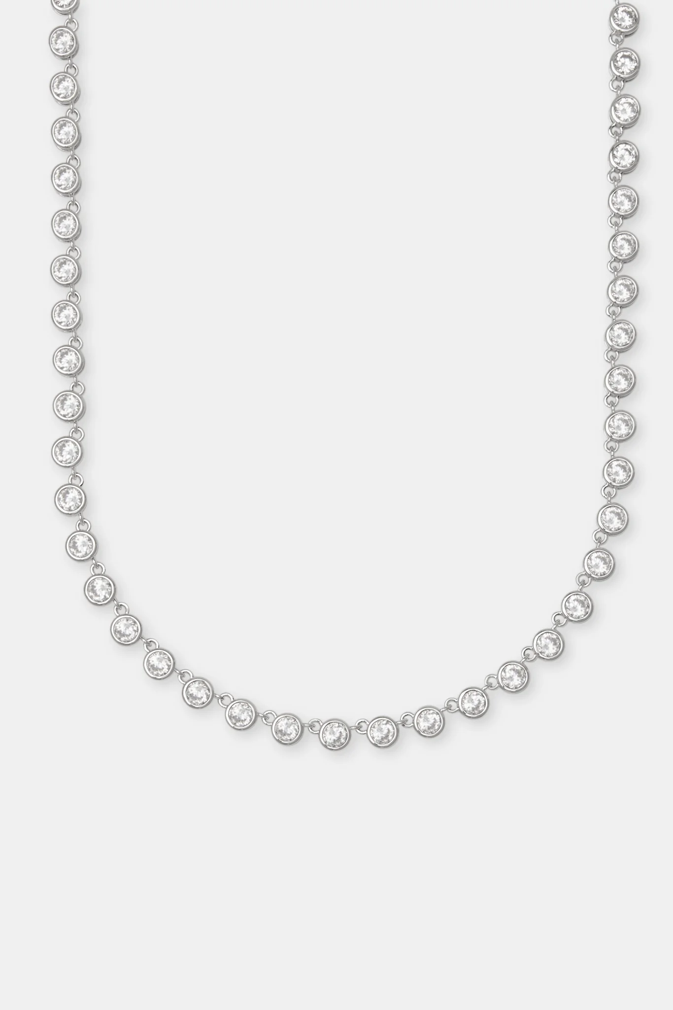 Iced Round Stone Chain - 6mm - Image 2