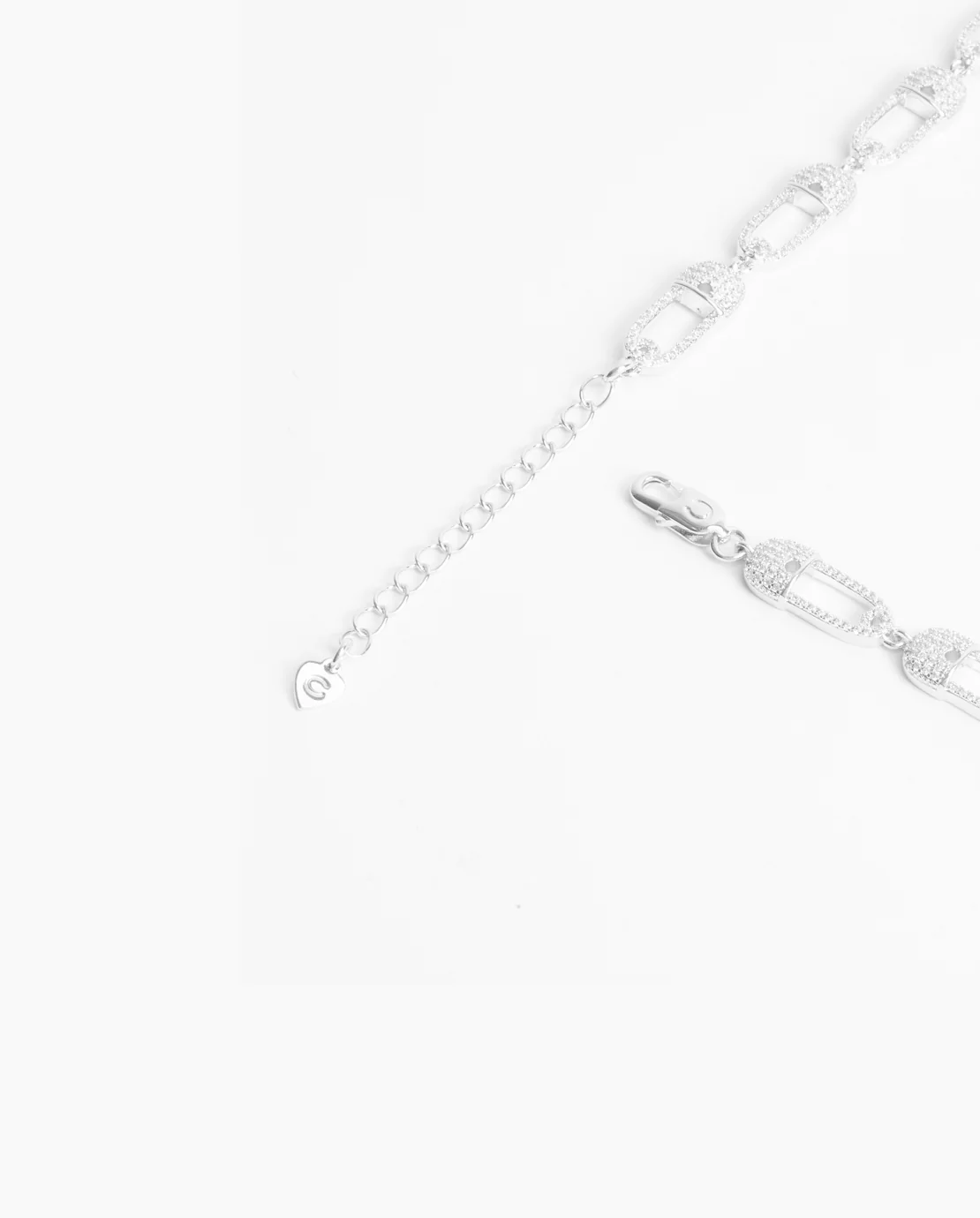 Iced Safety Pin Allway Necklace - Image 3