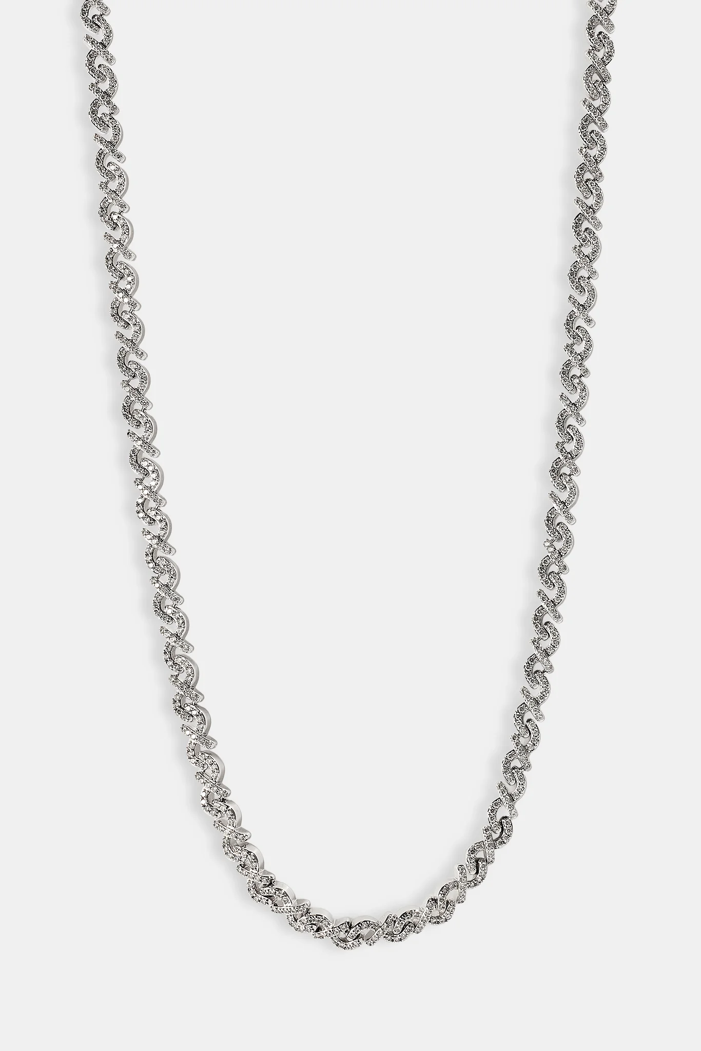 Iced Scattered Stone Chain - 6mm