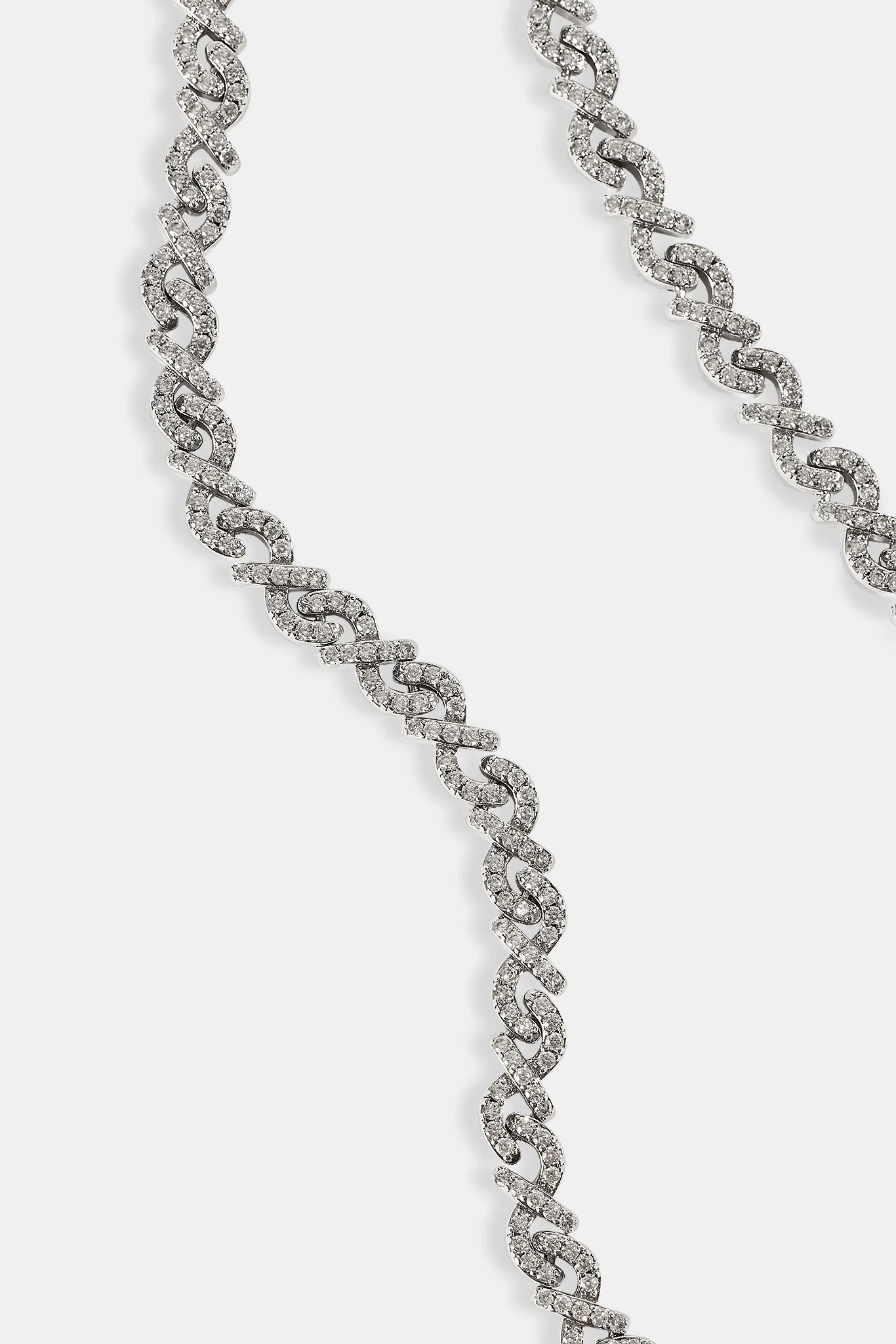 Iced Scattered Stone Chain - 6mm - Image 3
