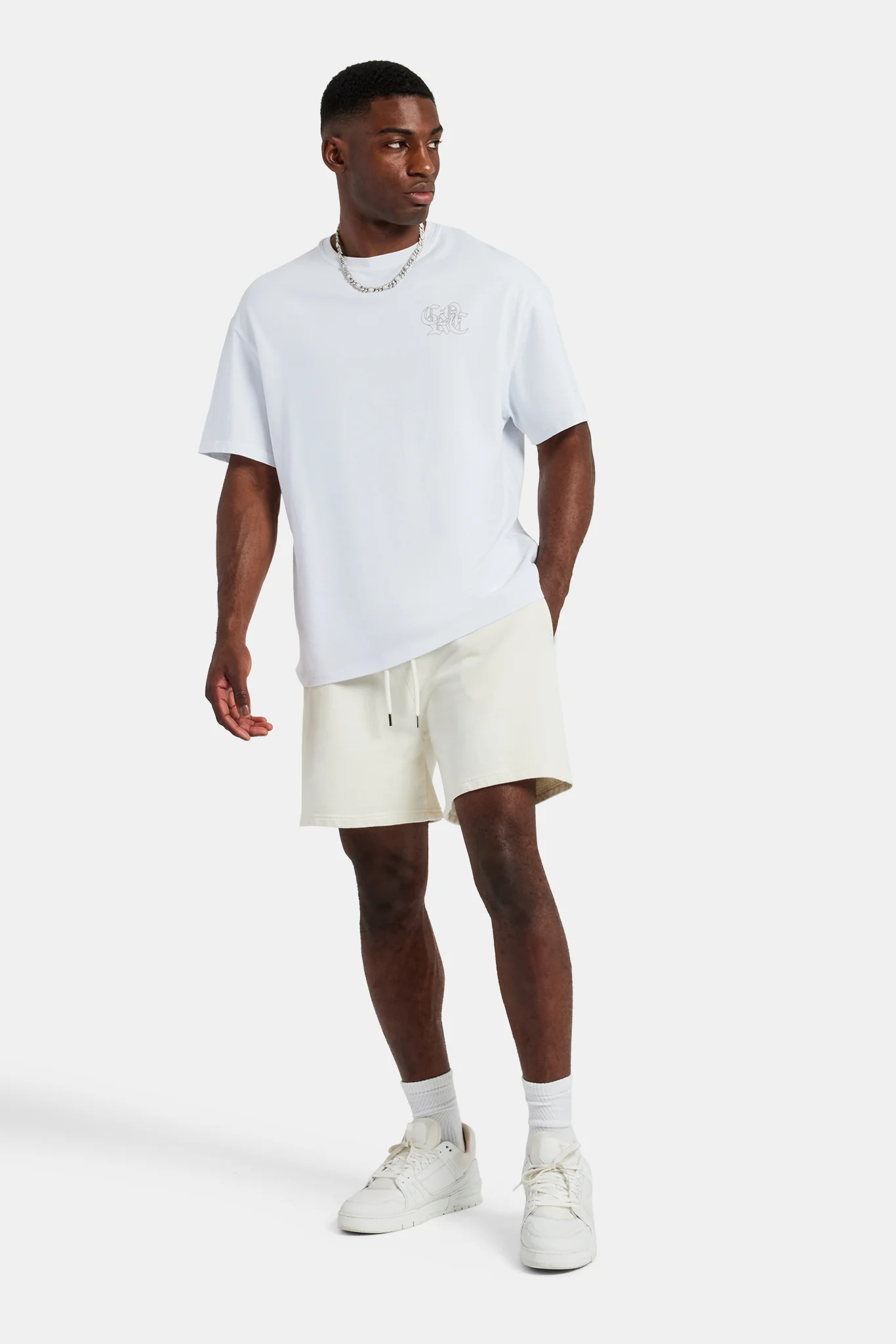 Jersey Relaxed Short - Ecru - Image 2