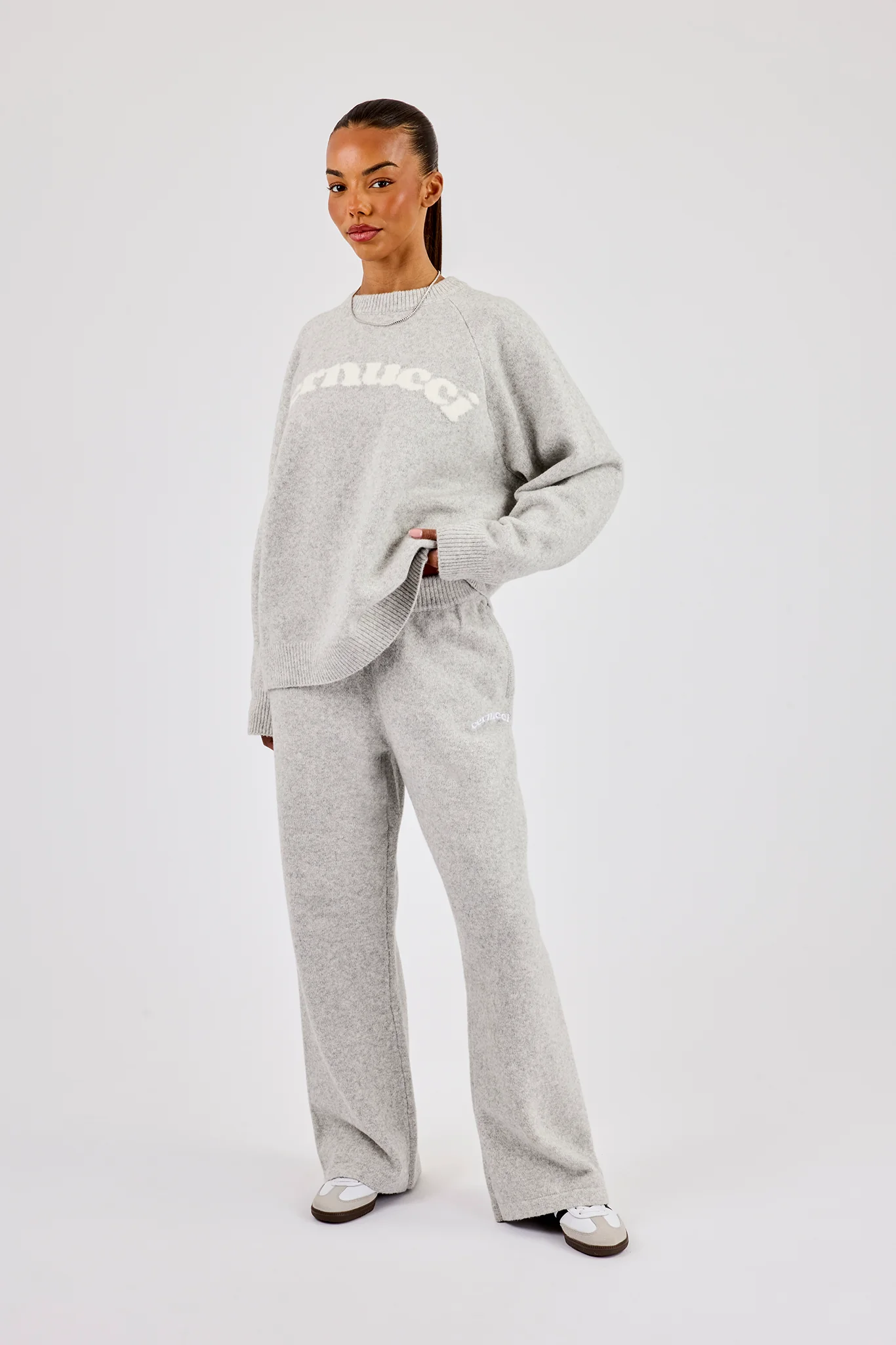 Knit Logo Jogger - Grey - Image 2