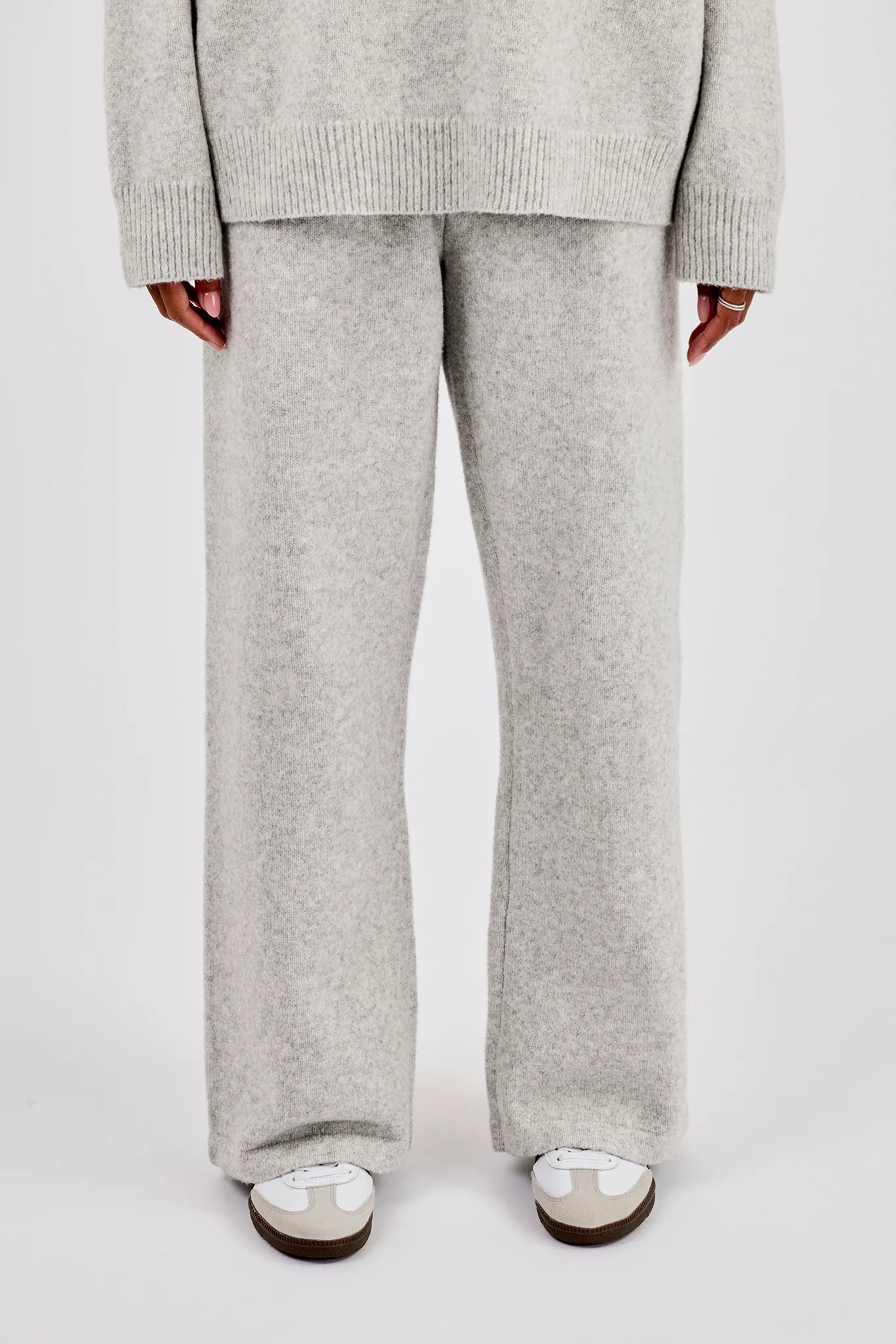 Knit Logo Jogger - Grey - Image 3