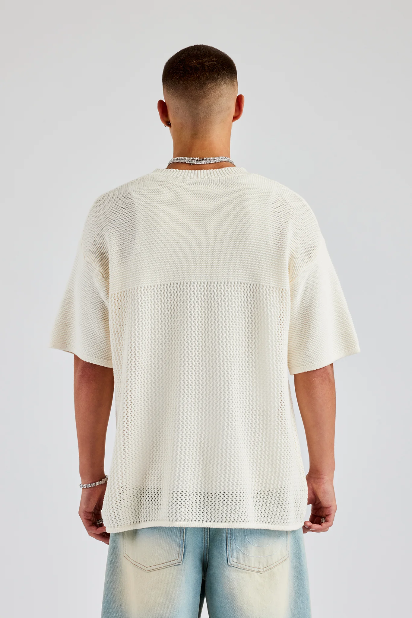 Oversized Varsity Knitted Top - Image 4