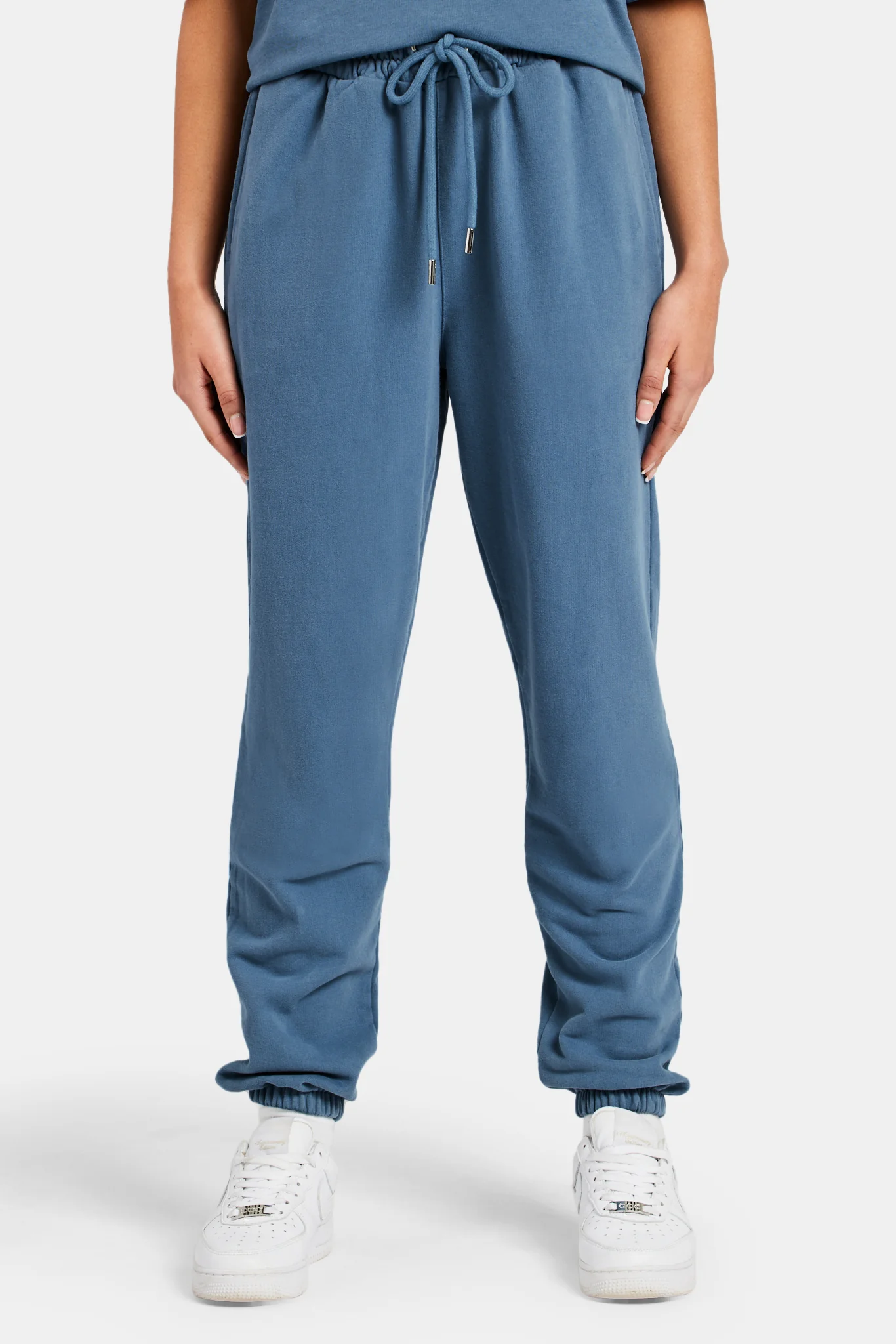 Ladies Cuffed Jogger - Steel Blue - Image 2