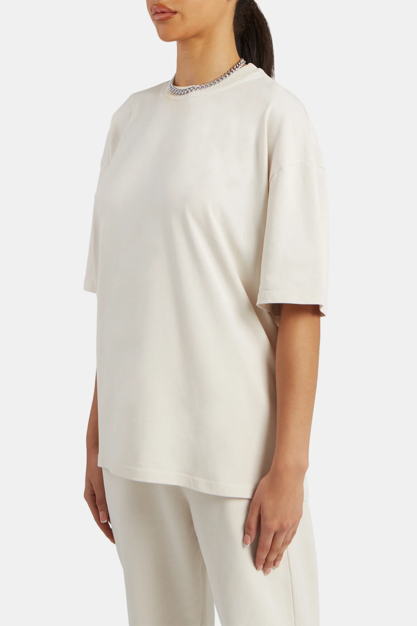 Ladies Oversized T-Shirt - Oat - Image 4