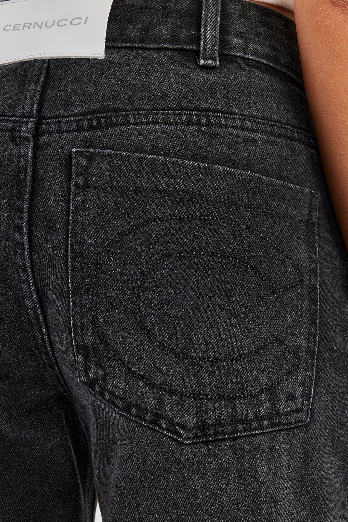 Ladies Straight Leg Jeans  - Black - Image 4
