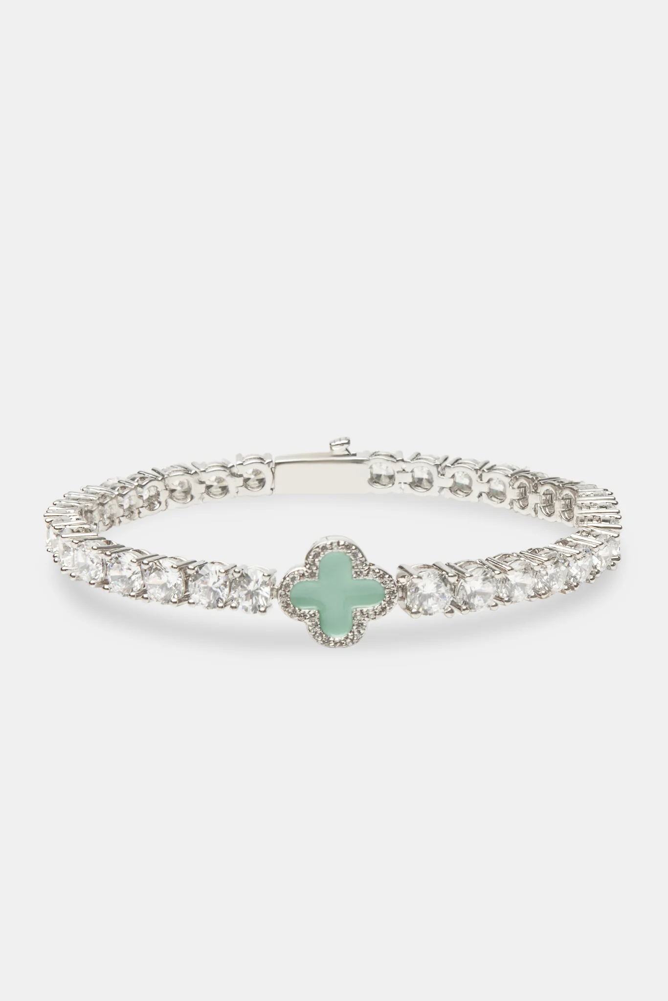 Light Green Motif Tennis Bracelet - Image 2