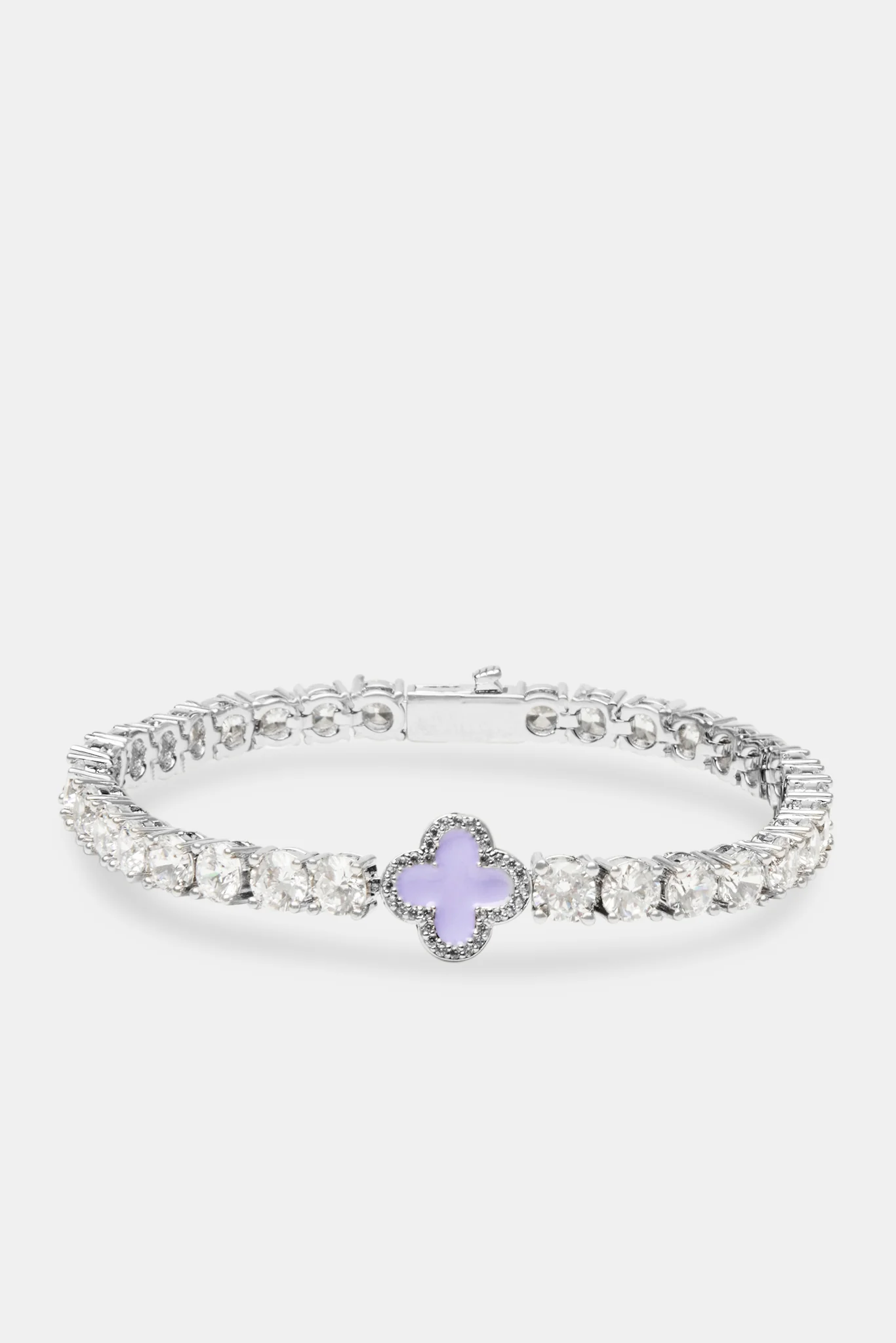 Lilac Motif Tennis Bracelet - Image 2