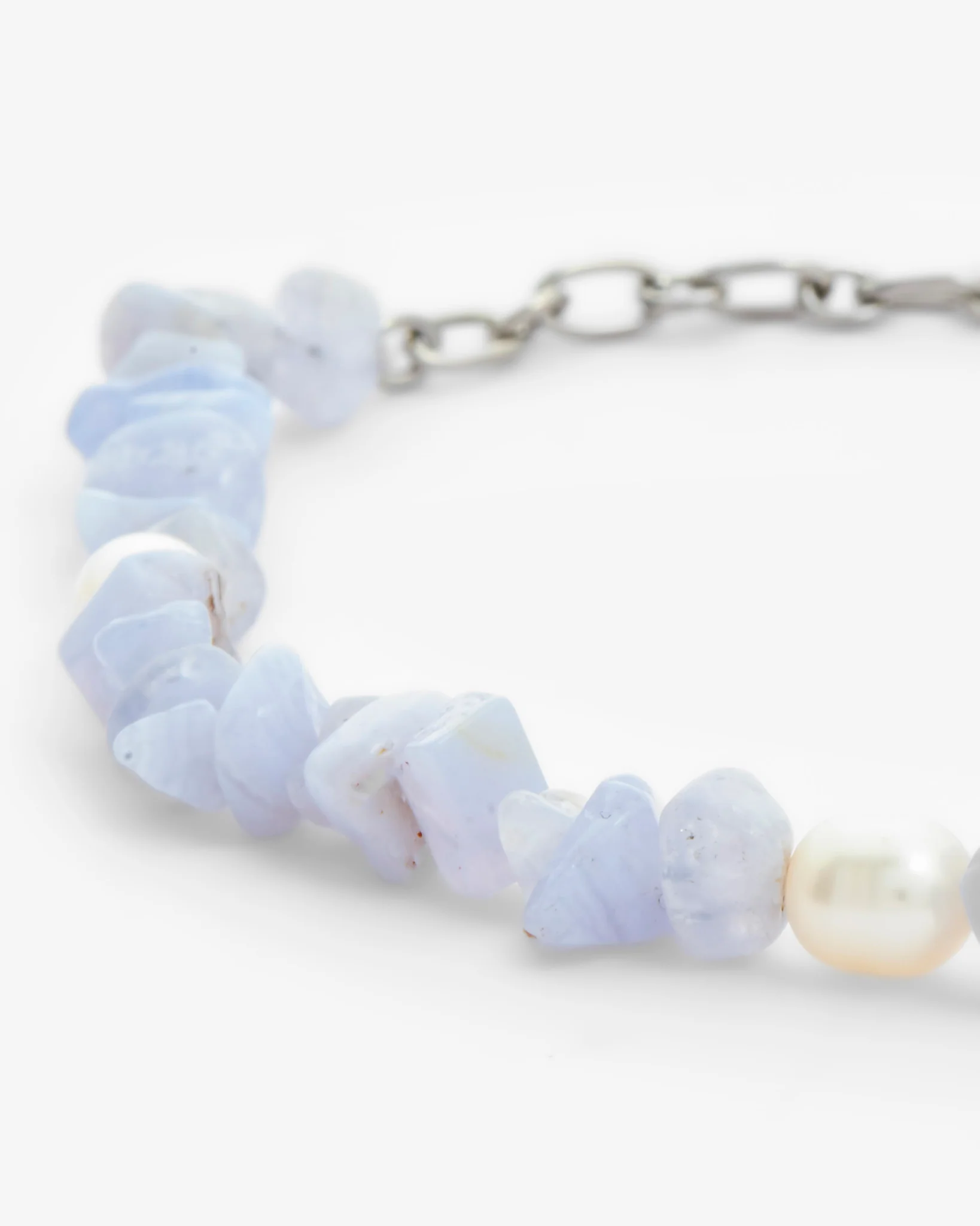 Lilac Organic Bead And Pearl Mix Bracelet - Image 4