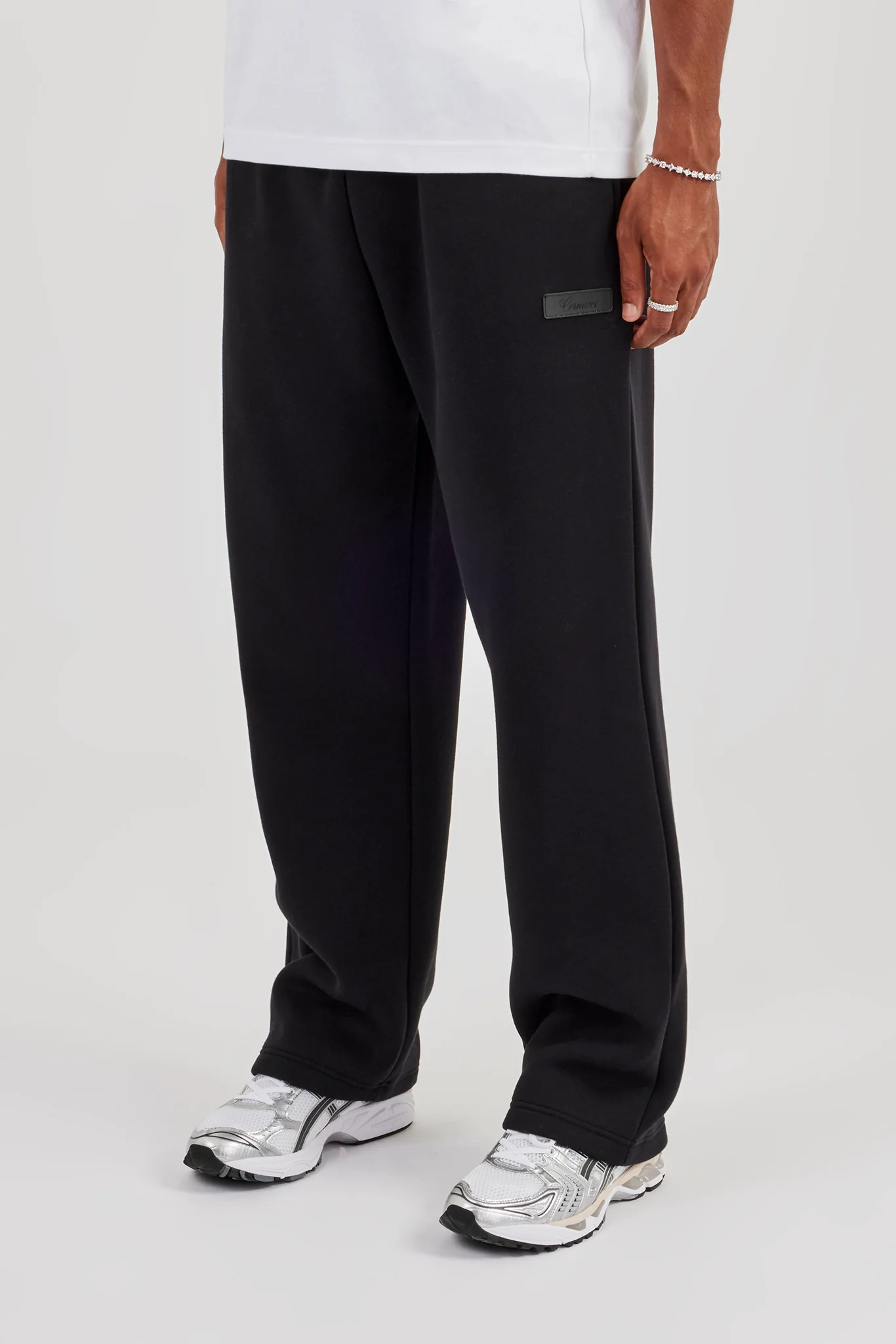 Logo Tab Relaxed Jogger Black