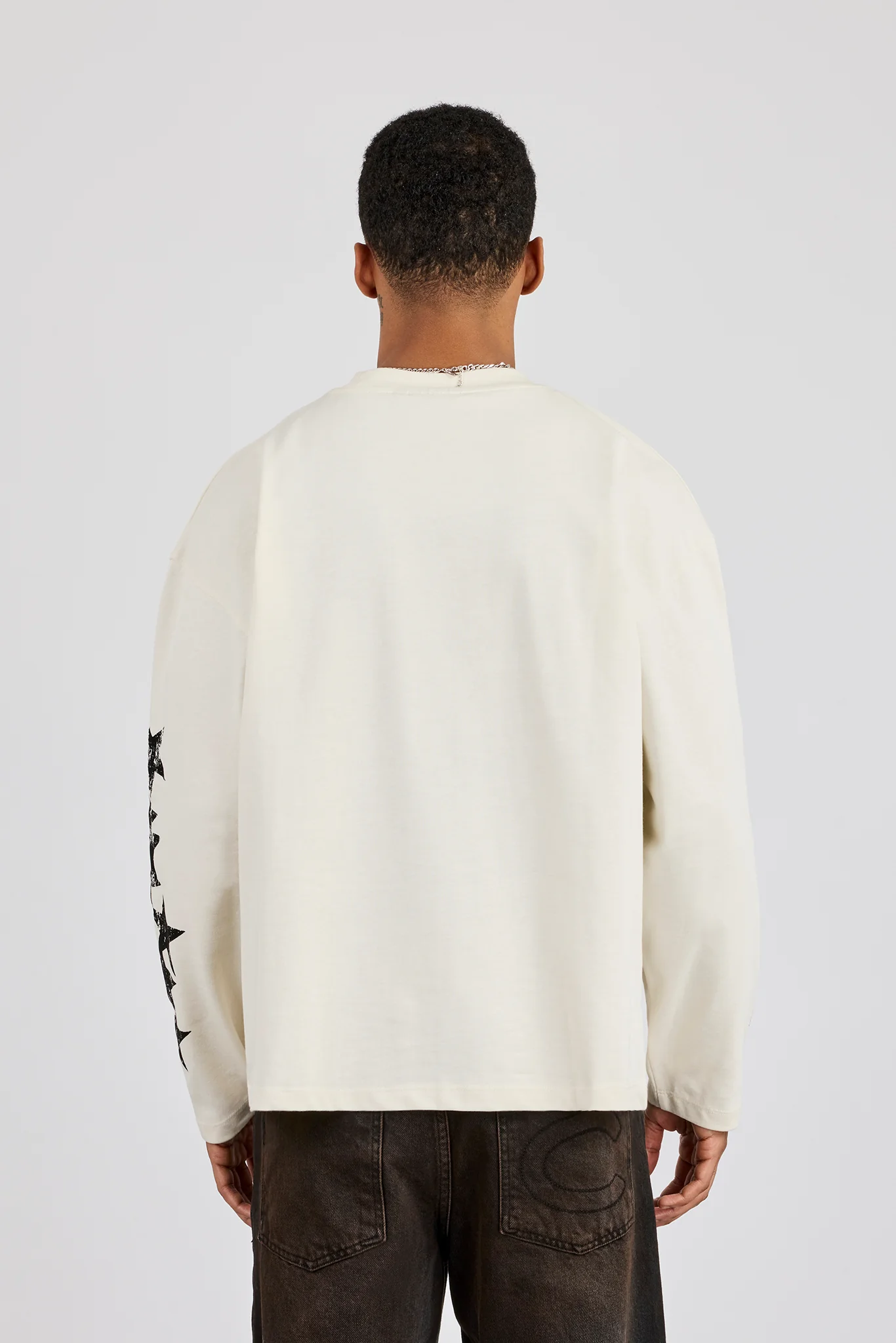 Long Sleeve Cernucci 2017 Graphic T-Shirt - Off White - Image 3