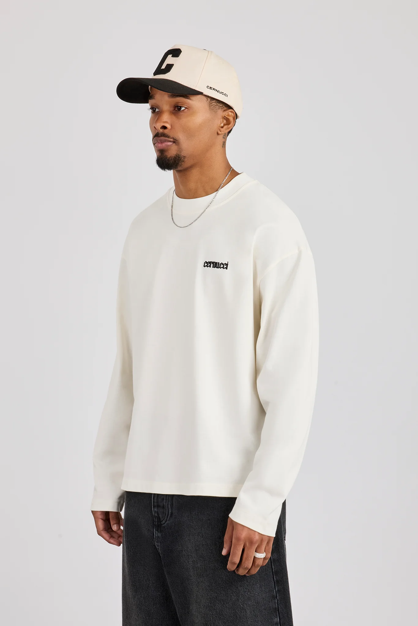 Long Sleeve Rio Graphic Print T-Shirt - Off White - Image 3