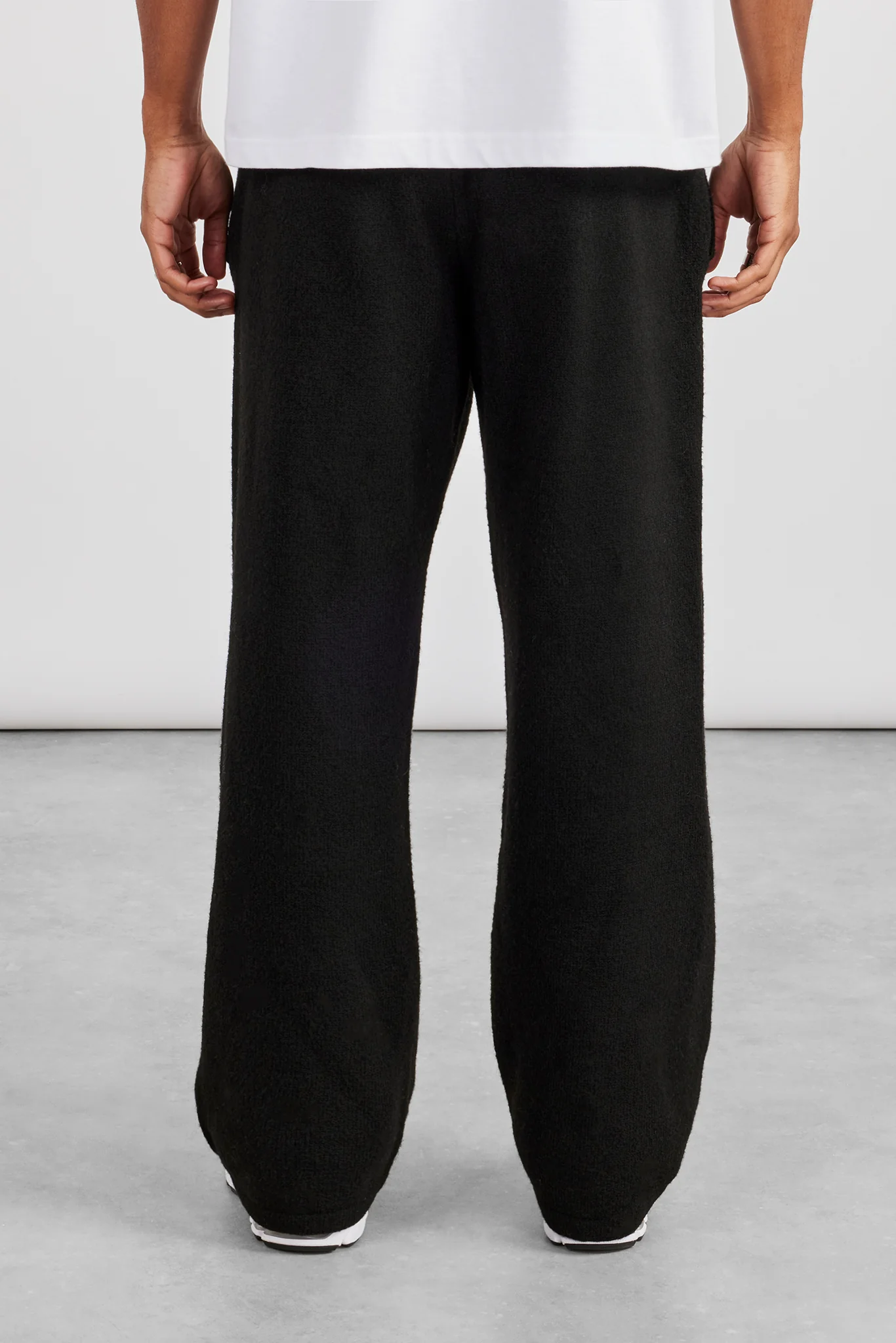 Mens C Knitted Jogger - Black - Image 5