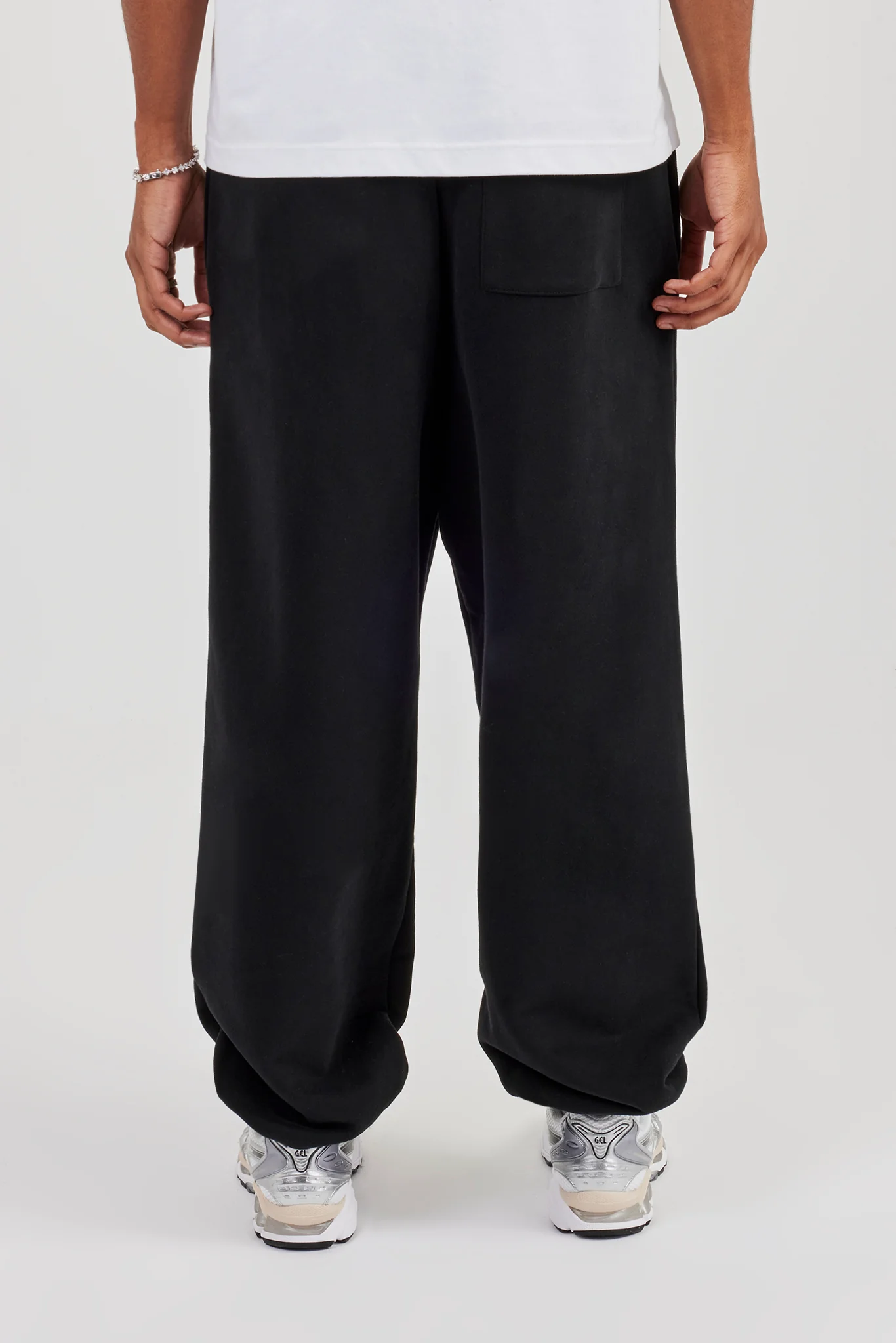Mens Cuffed Jogger - Black - Image 4