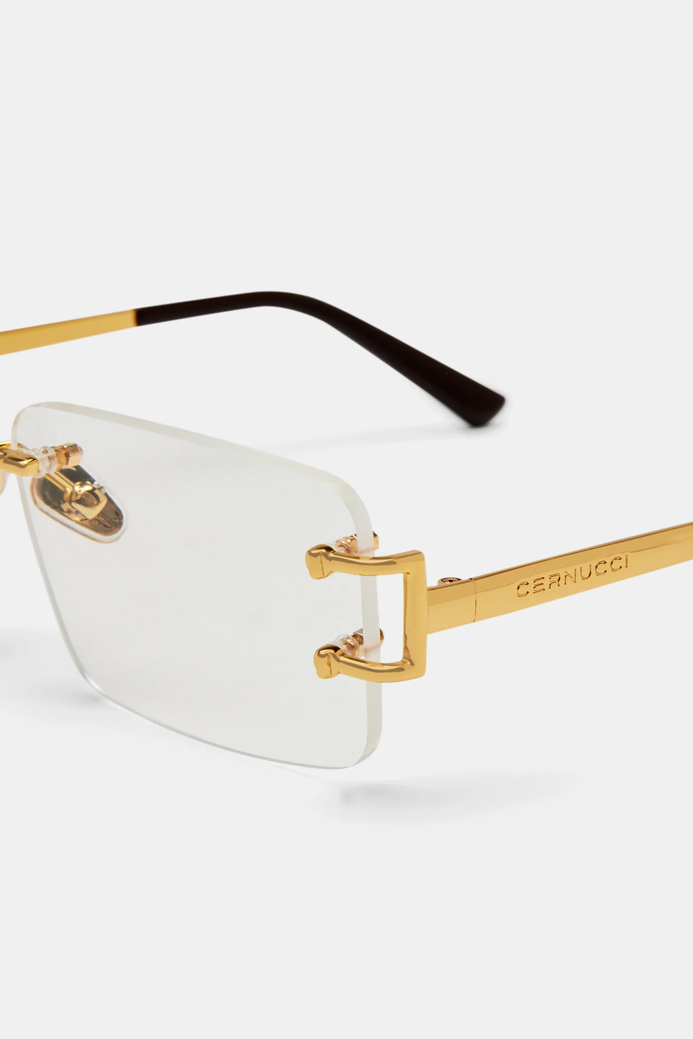 Metal Rectangle Lense Sunglasses - Image 3