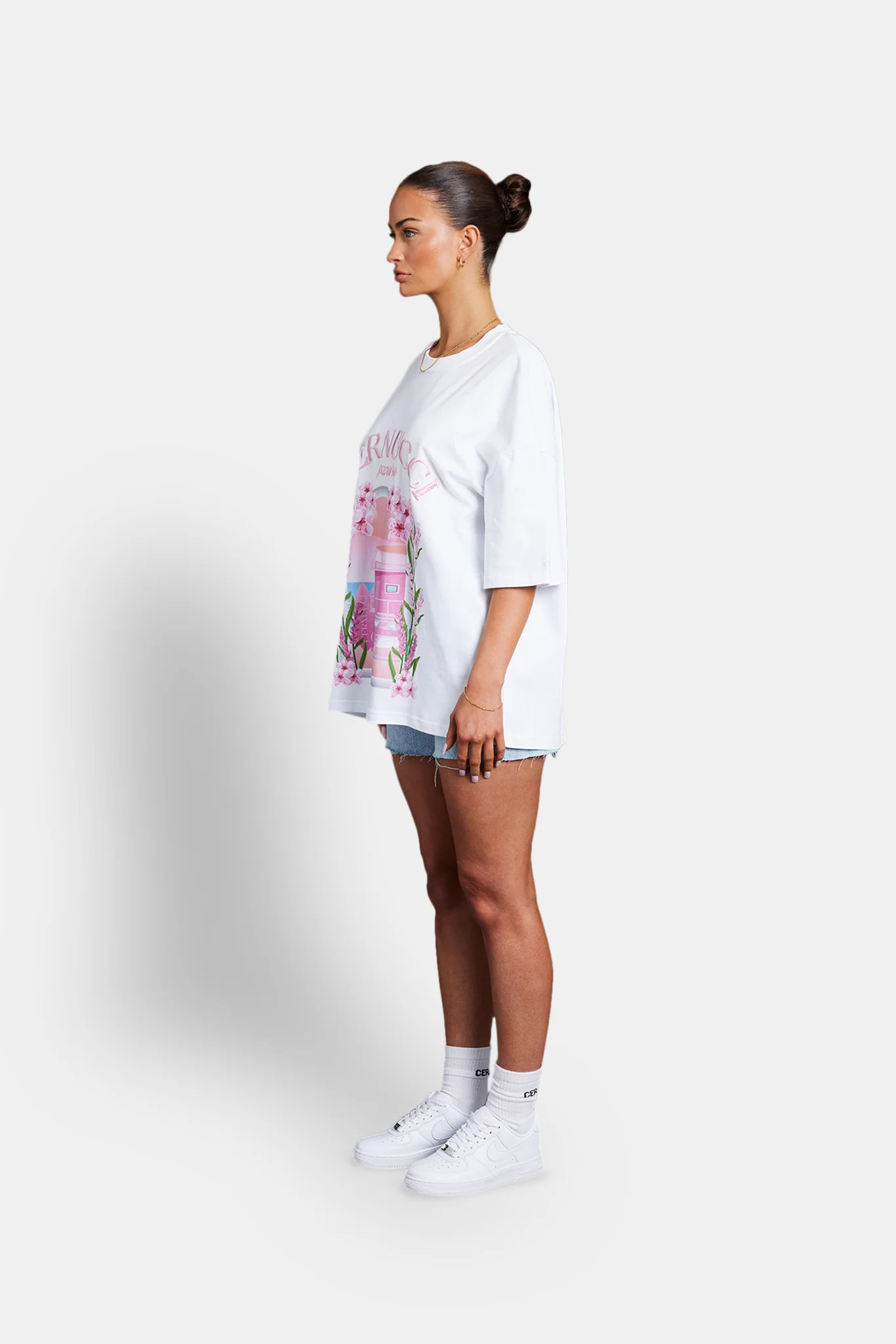 Miami Beach Hut Graphic T-Shirt - White - Image 3