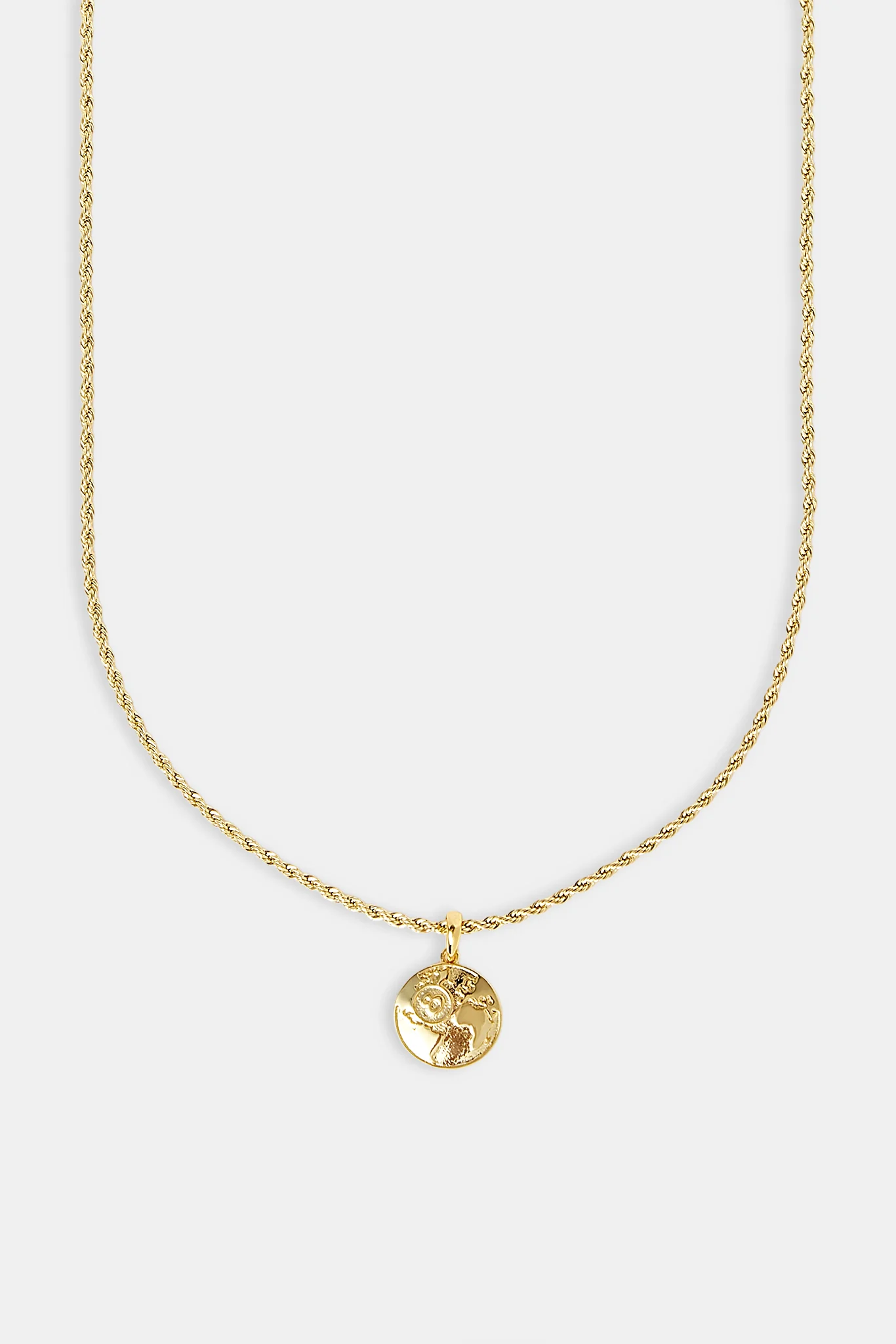 Micro 8 Ball Globe Pendant Necklace - 15mm - Gold - Image 2