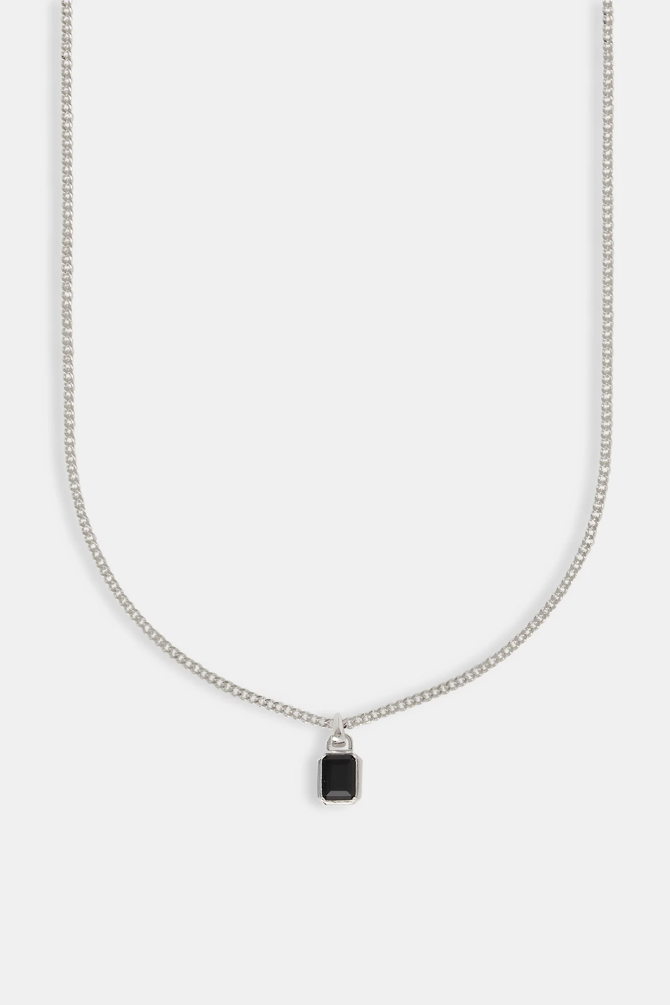 Micro Iced Black Gemstone Necklace - 10mm - Image 2
