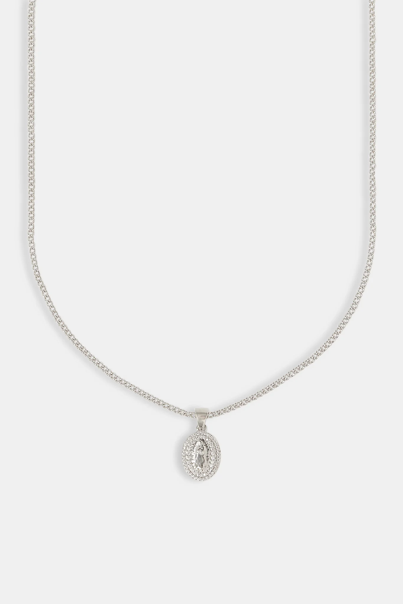 Micro Iced Emblem Necklace - 15mm - Image 2