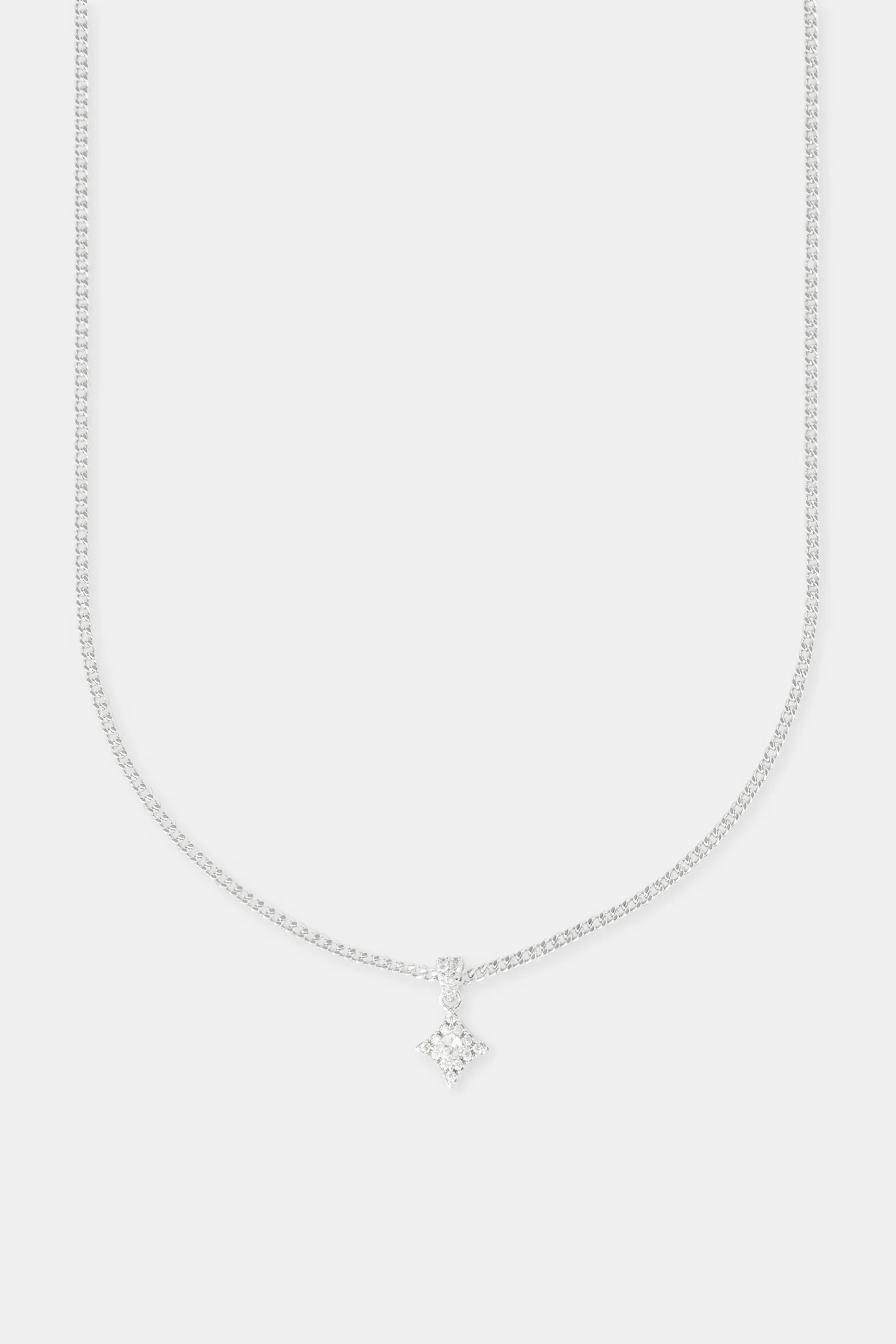 Micro Iced Star Motif Necklace - 10mm - Image 2