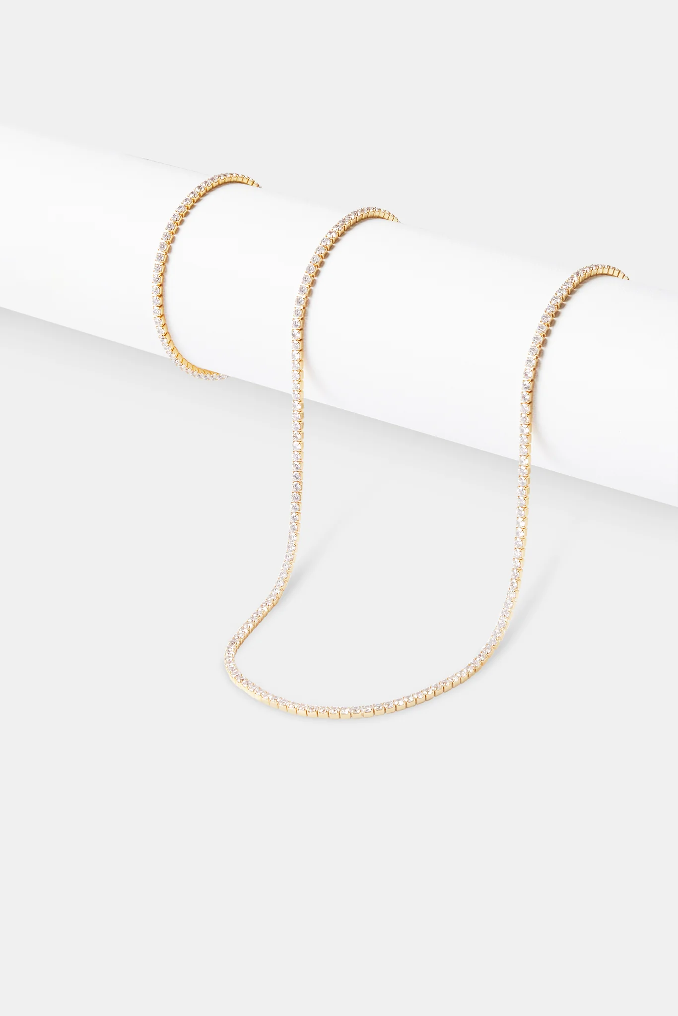 Micro Tennis Chain & Bracelet - Gold - Image 2
