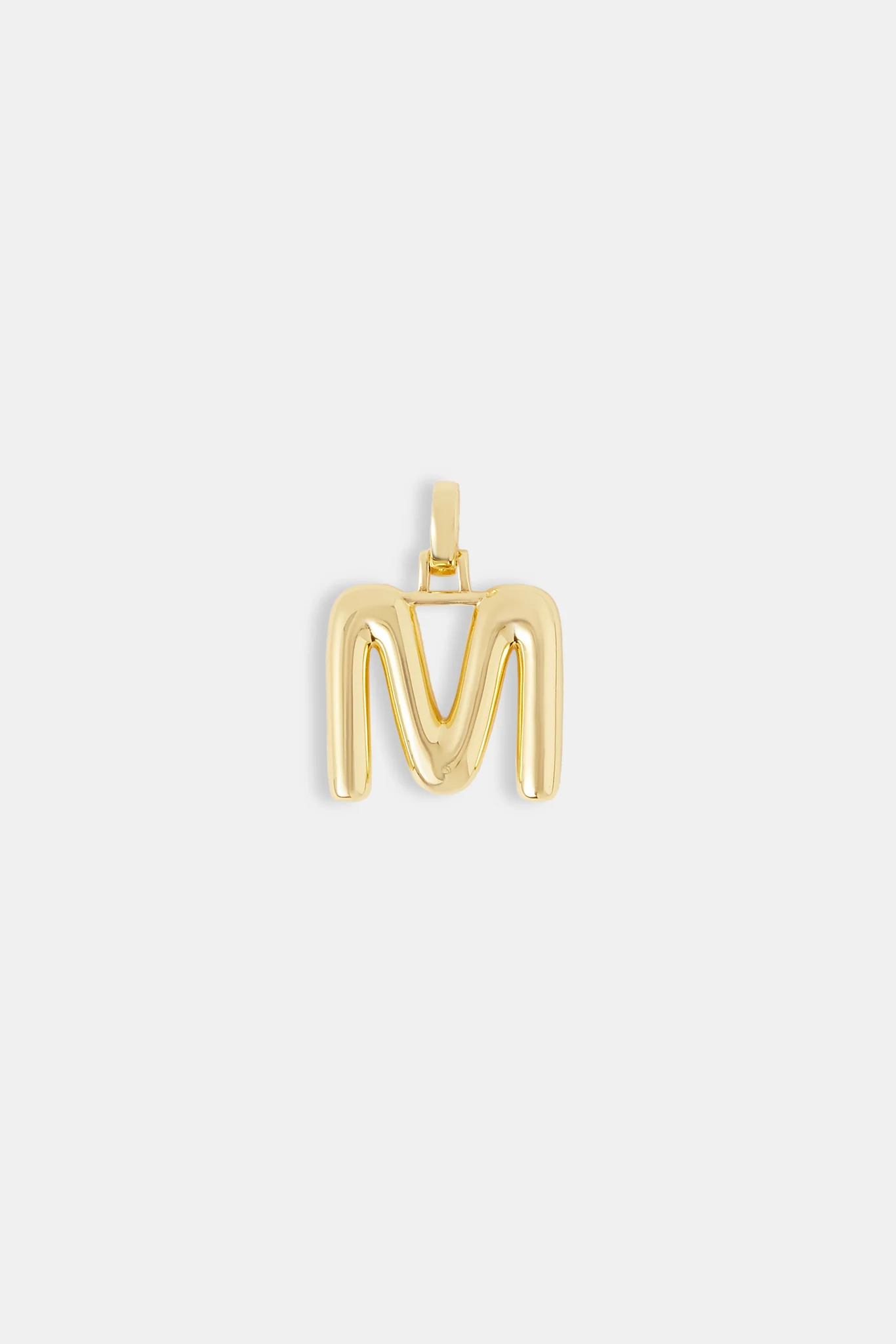 Mini Polished Balloon Letter Pendant - 20m - Gold - Image 9