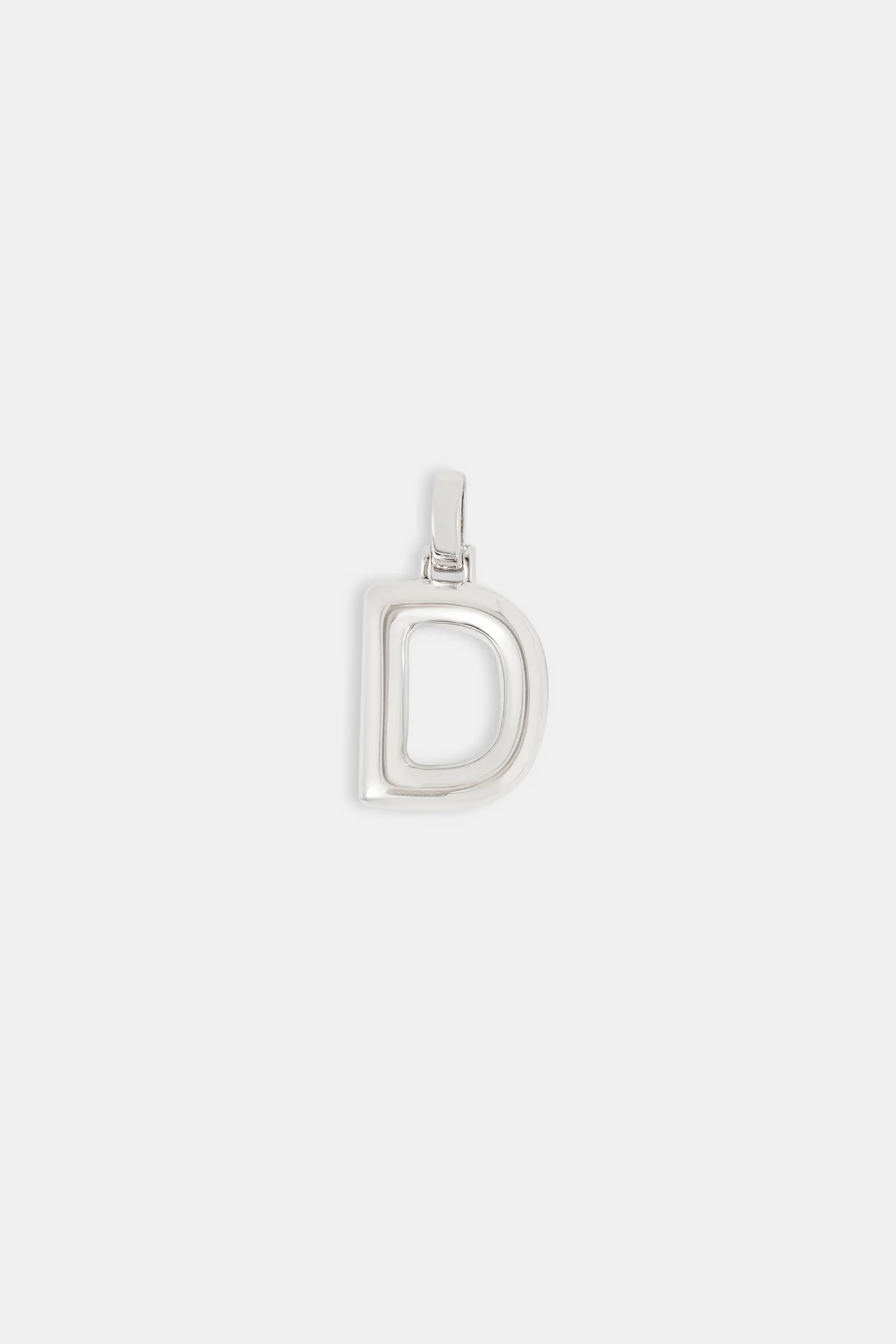 Mini Polished Balloon Letter Pendant - 20mm - Image 4