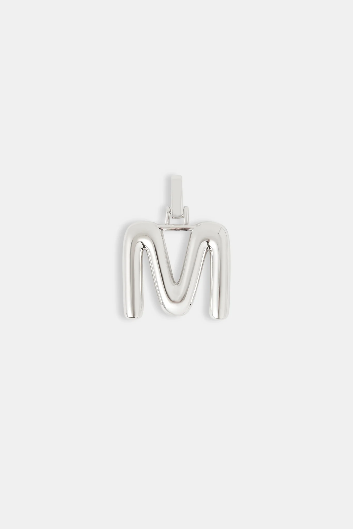 Mini Polished Balloon Letter Pendant - 20mm - Image 9