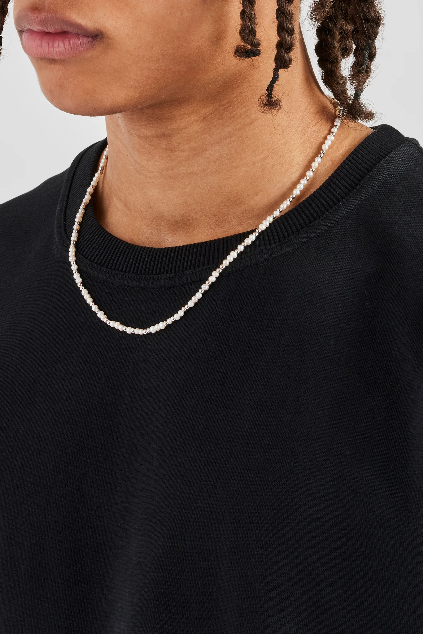 Mixed Freshwater Pearl & Bead Necklace - 3mm - Image 3