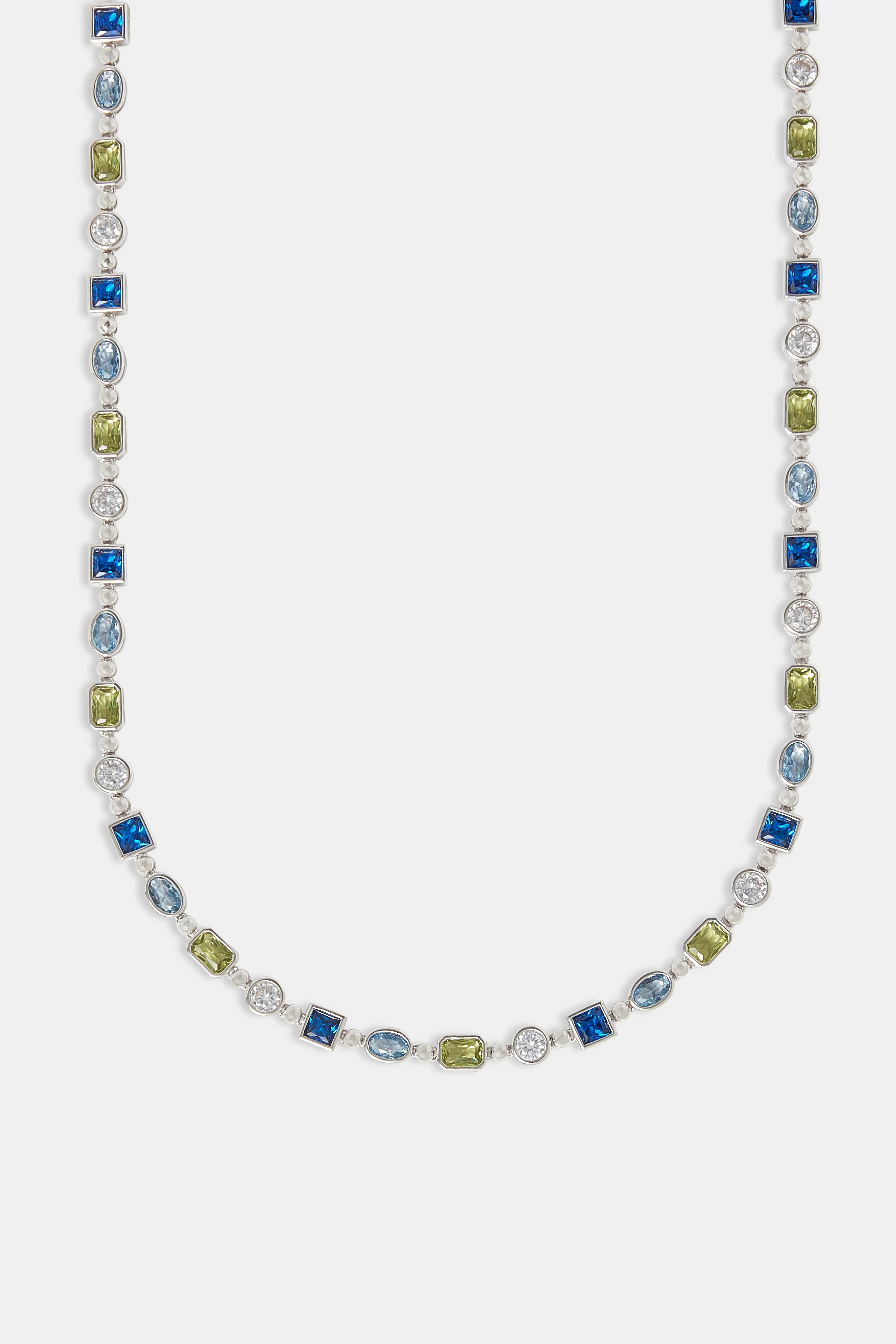 Mixed Shape Gemstone Link Chain - 6mm - Image 2
