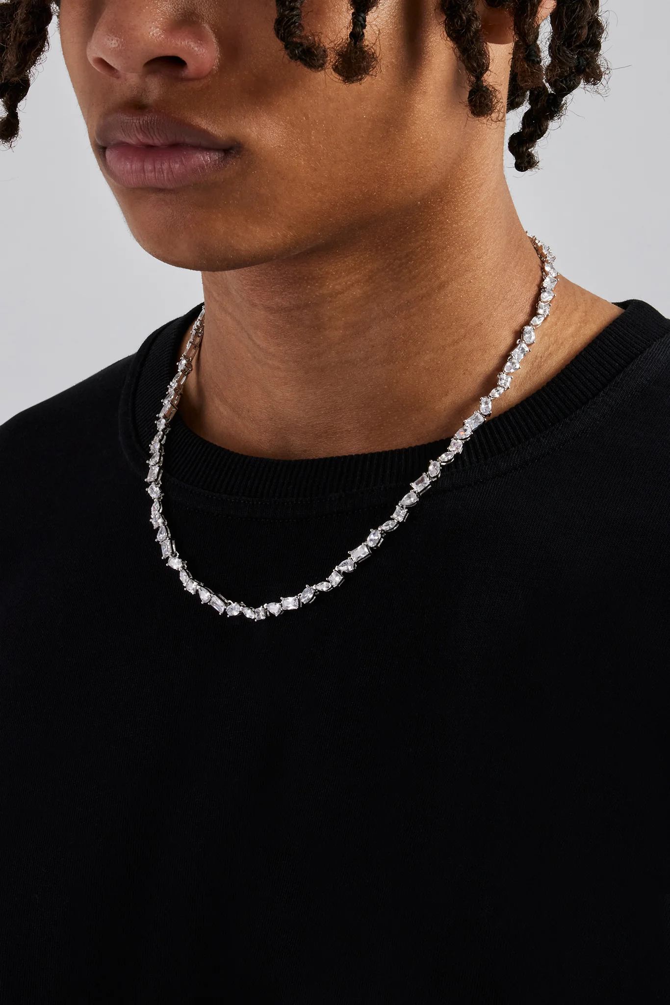 Mixed Shape Tennis Chain - 5mm - Image 3