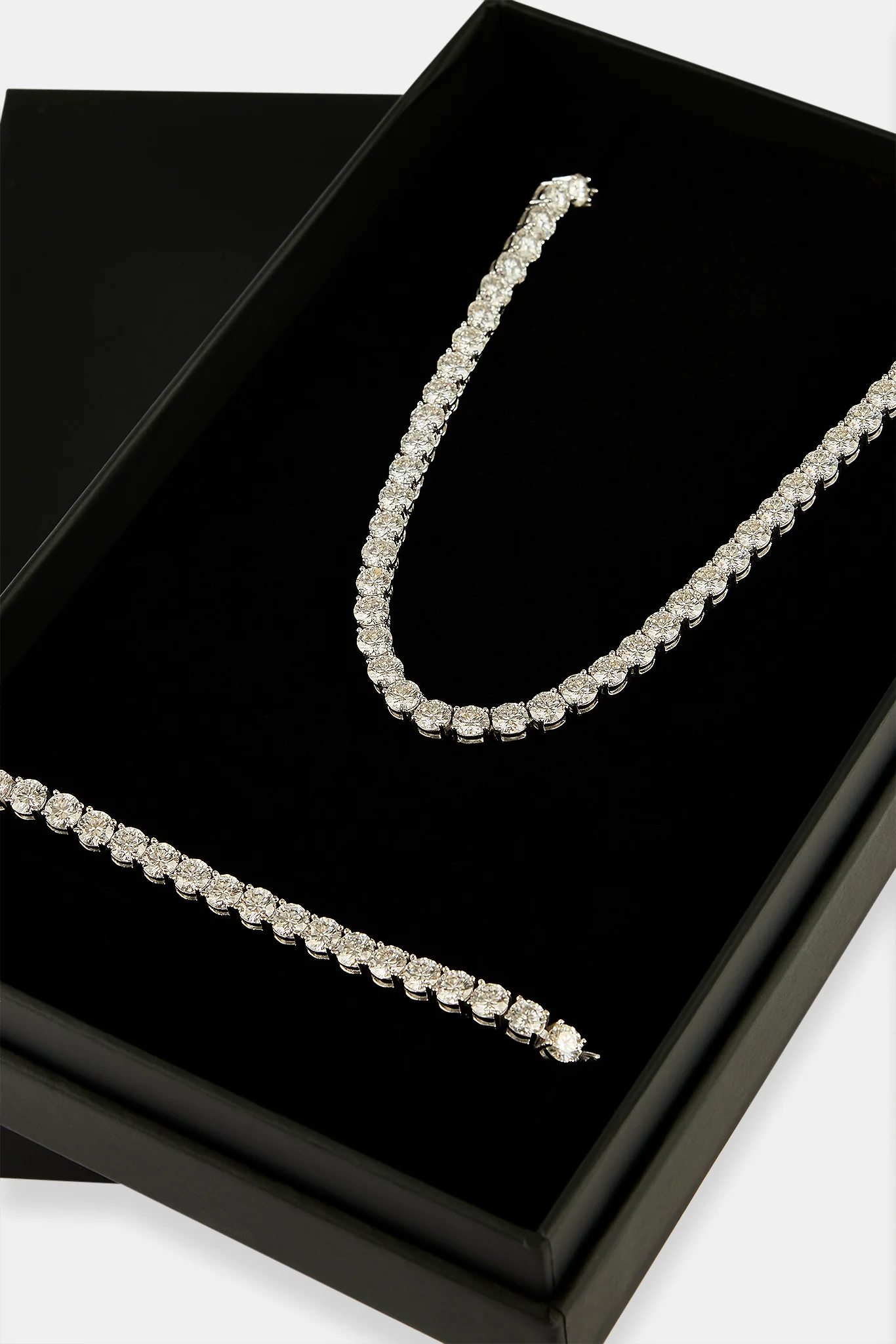 Moissanite Tennis Chain & Bracelet - 5mm - Image 4