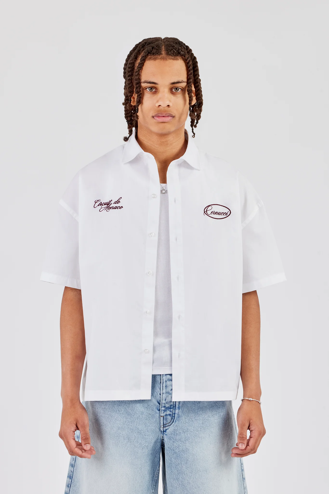 Monte Carlo Embroidered Shirt - White - Image 4