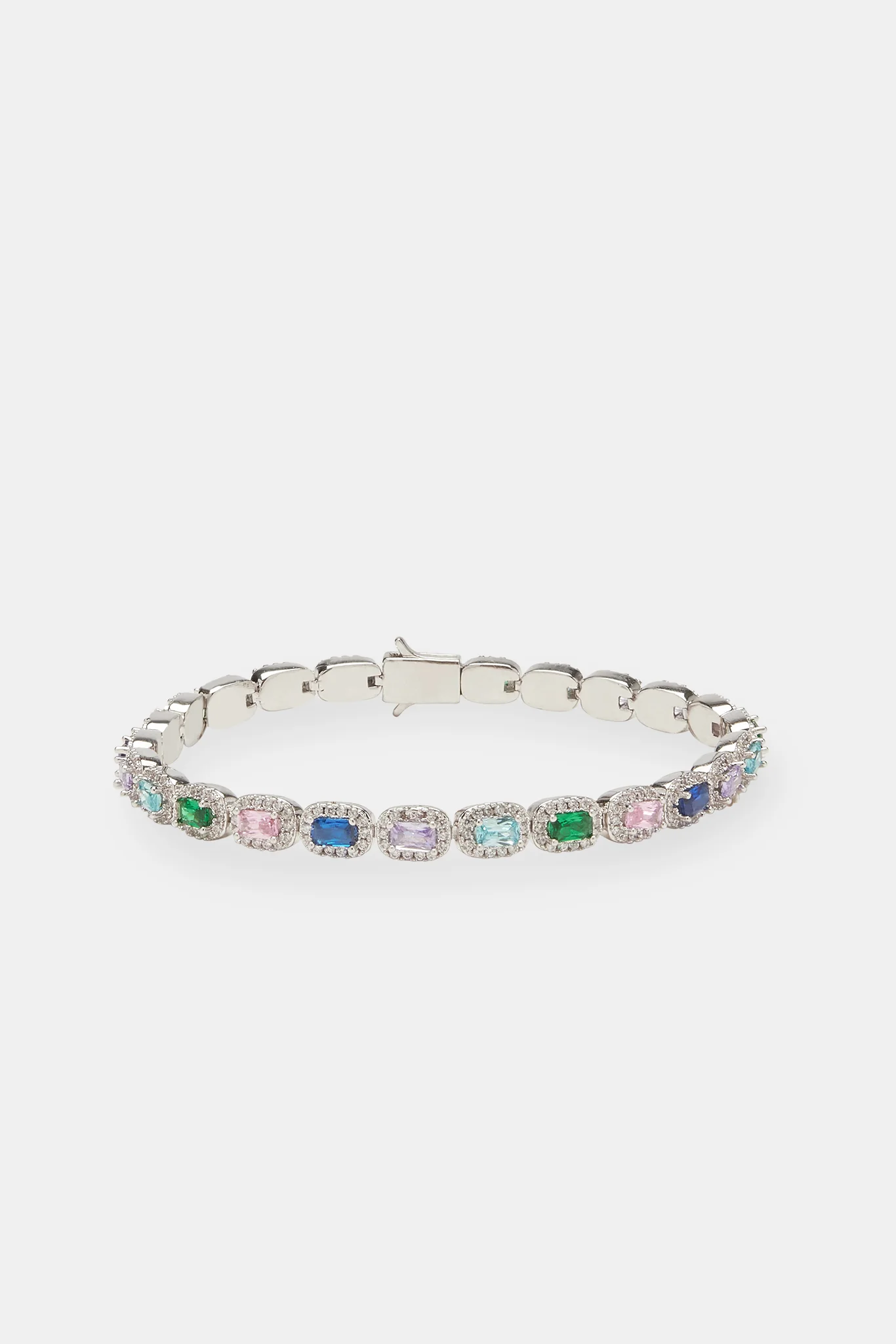 Multi Colour Iced Bezel Bracelet - Image 2