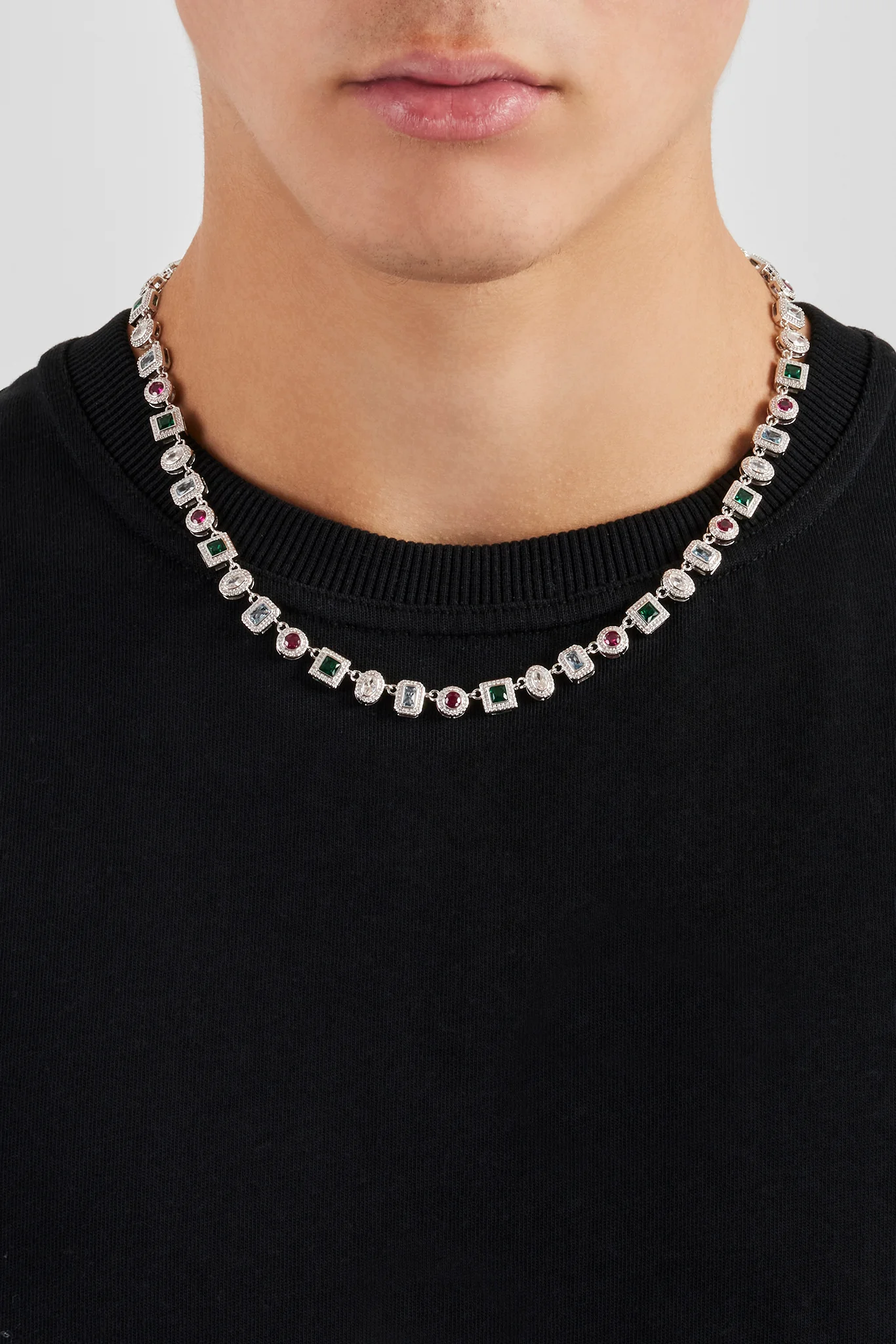 Multi Colour Mixed Shape Cluster Chain - 6mm