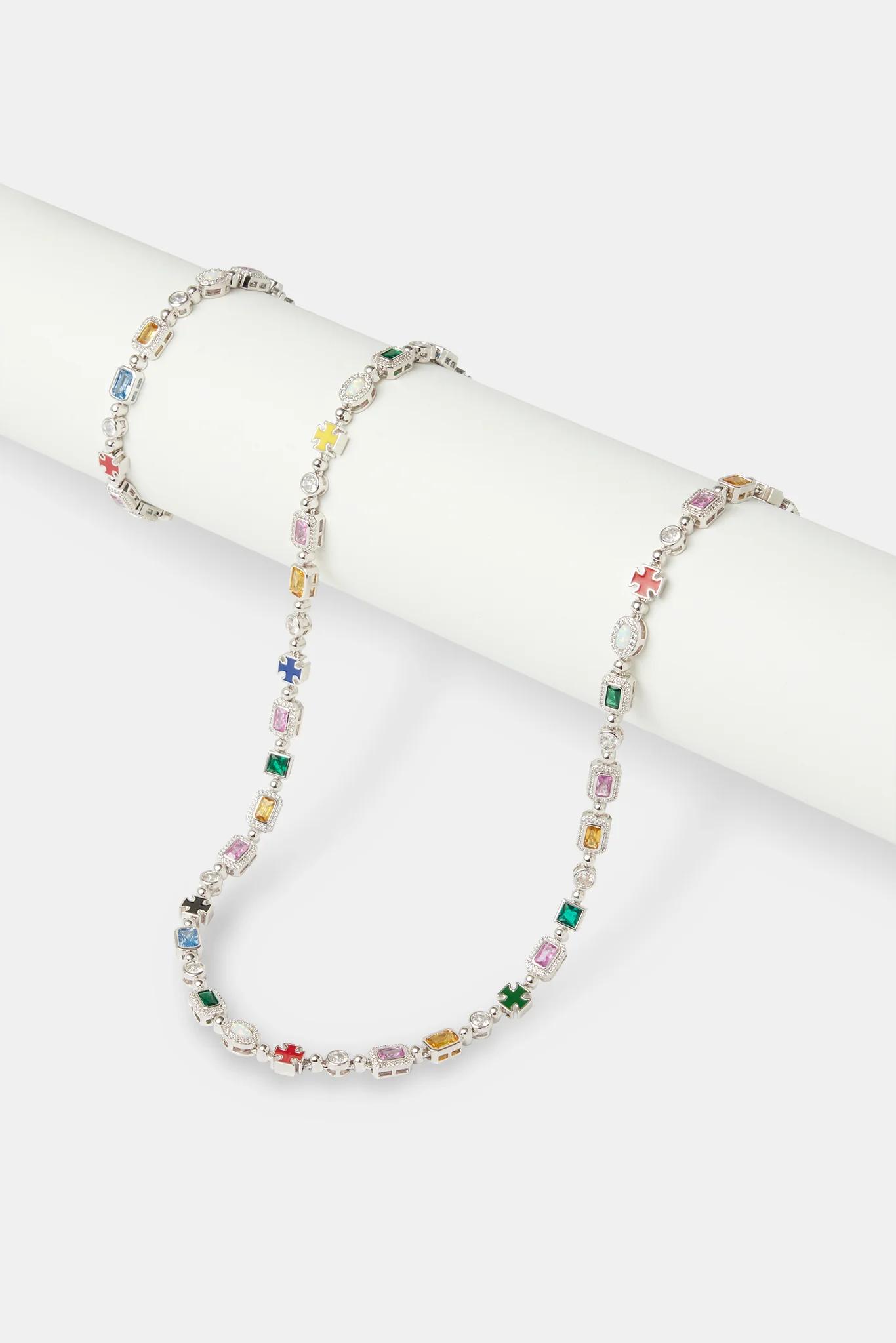 Micro Multi Gemstone Chain & Bracelet - 6mm - Image 2